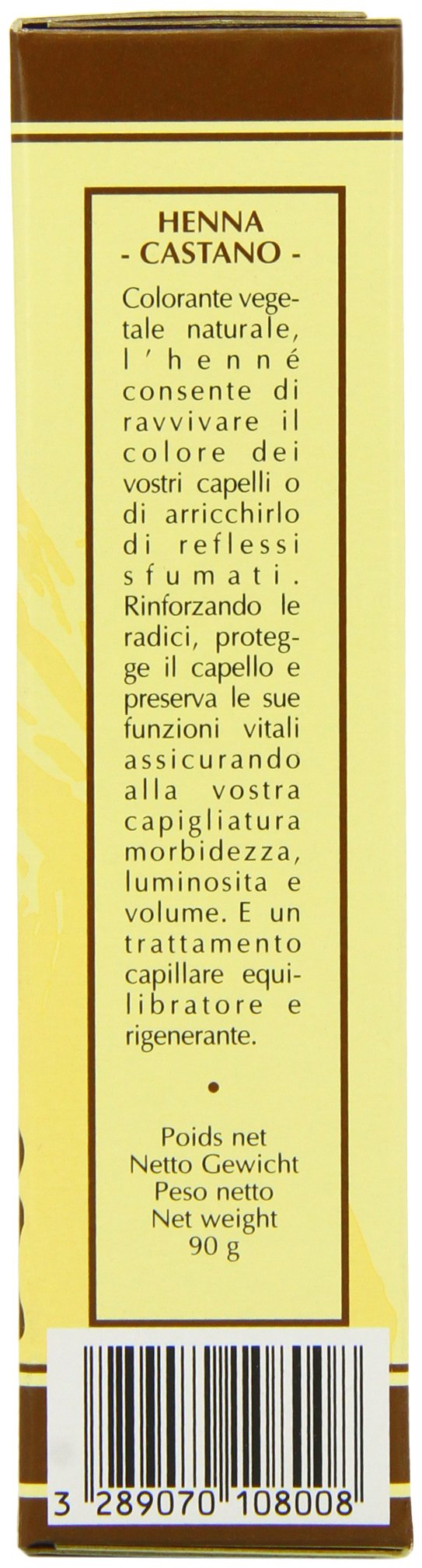Henne Natur Chestnut - Tinte en polvo para el cabello, 90 g