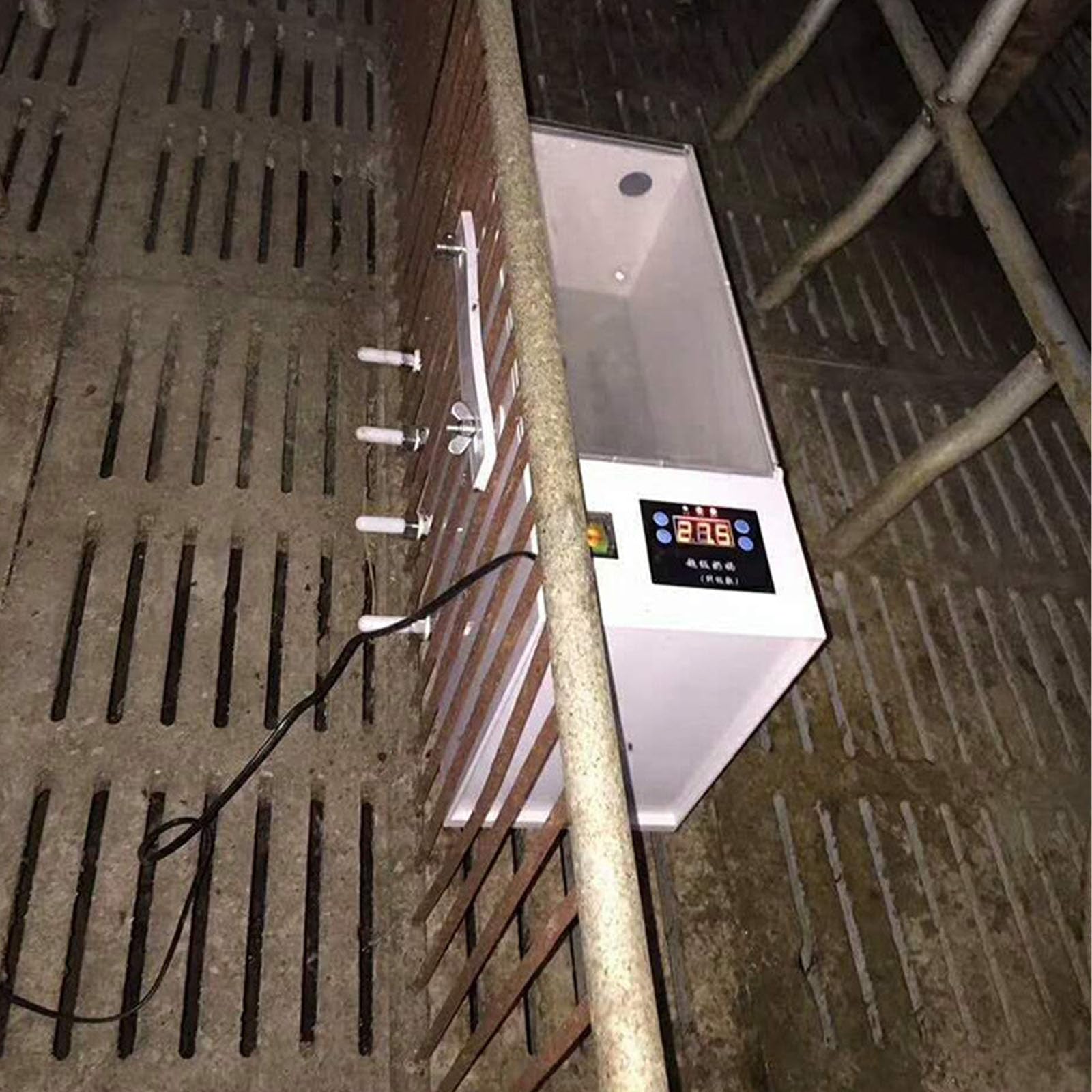 Alimentador De 10 Tetinas,máquina De Alimentación Automática Inteligente De Temperatura Constante,fuente De Sonido Simulada para Cerdas,alimentador De Lechones,puede Atraer Lechones Para Amamantar