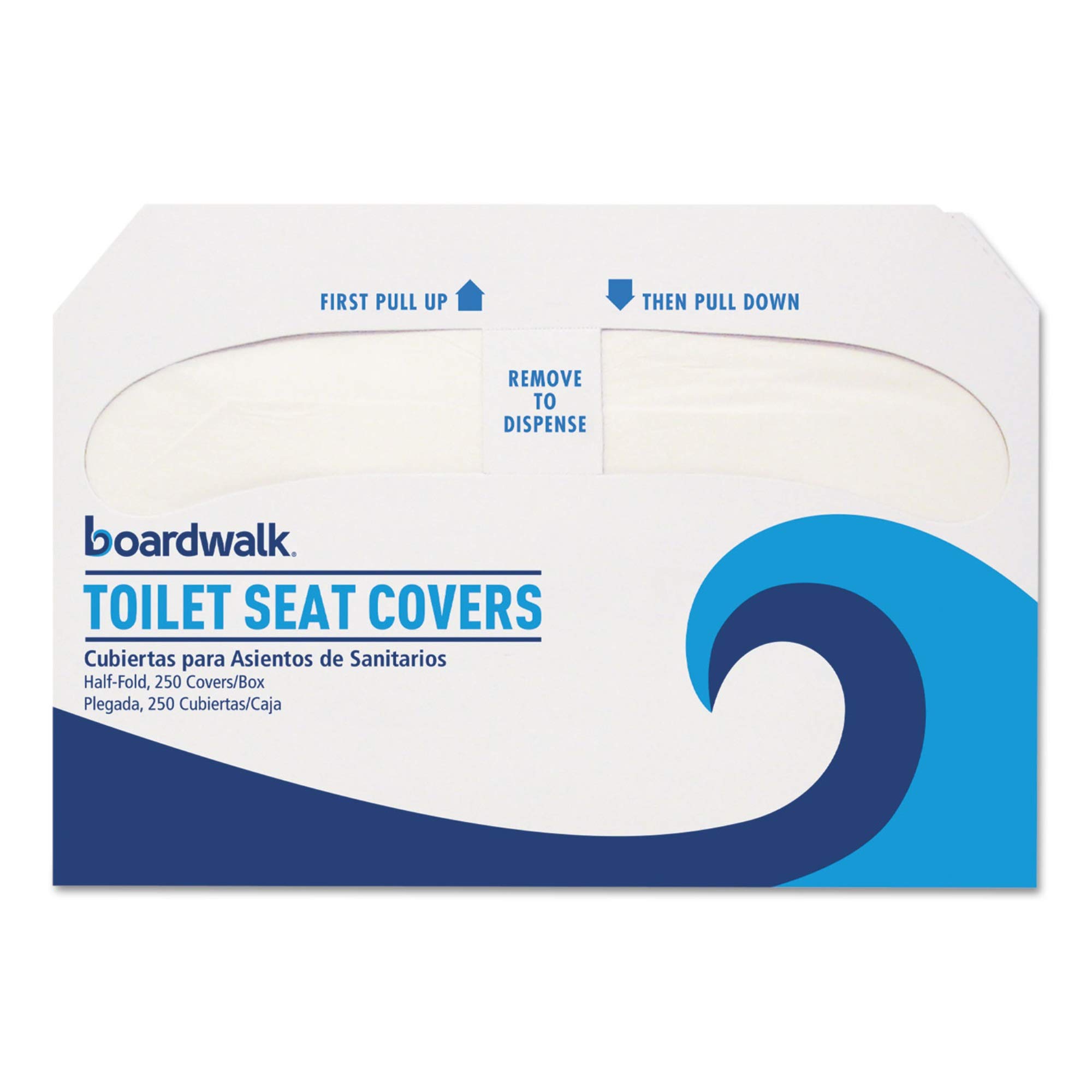 Boardwalk Boardwalk Premium Half-Fold Toilet Seat Covers, 250 Covers/sleeve, 4 Sleeves/carton