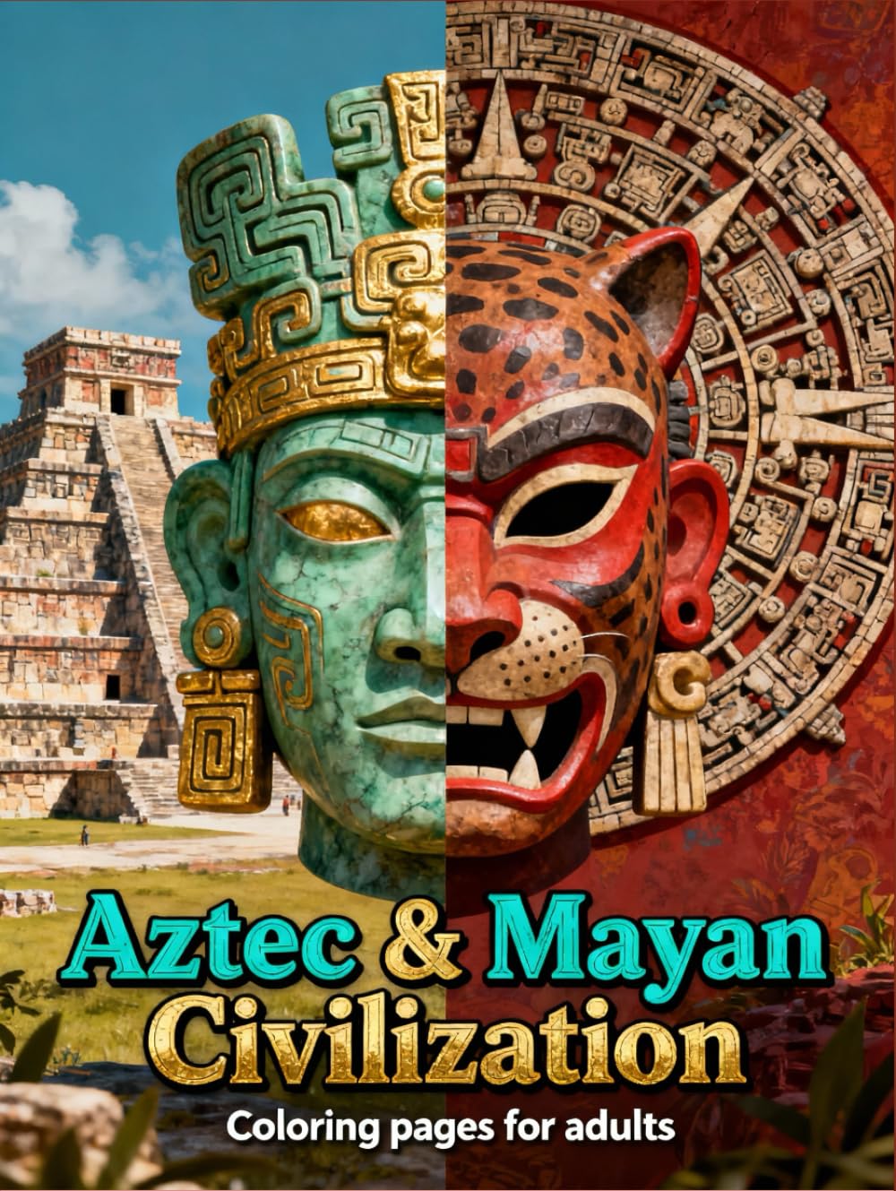 Aztec & Mayan Civilization Adult Coloring Book: Intricate Designs Inspired by Ancient Aztec and Mayan Art, Symbols, Deities, and Architecture for ... Civilizations Coloring Book for Adults)