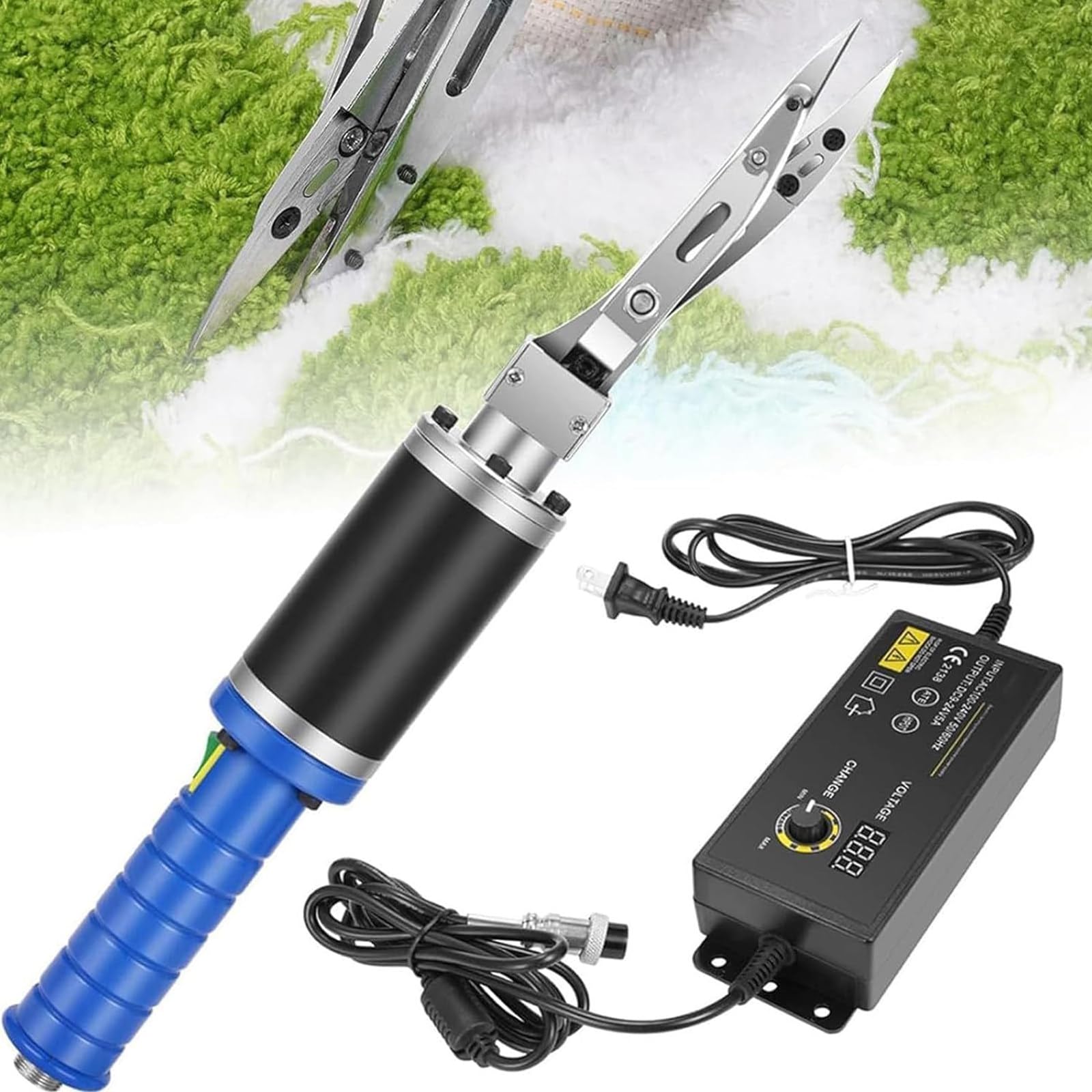 Tijeras para Tallar Alfombras Hechas a Mano, Tijeras Profesionales De 200W, Tijeras para Tallar Alfombras, para Tela, Cartón, Costura, Manualidades, Herramienta De Corte Potente Y Precisa