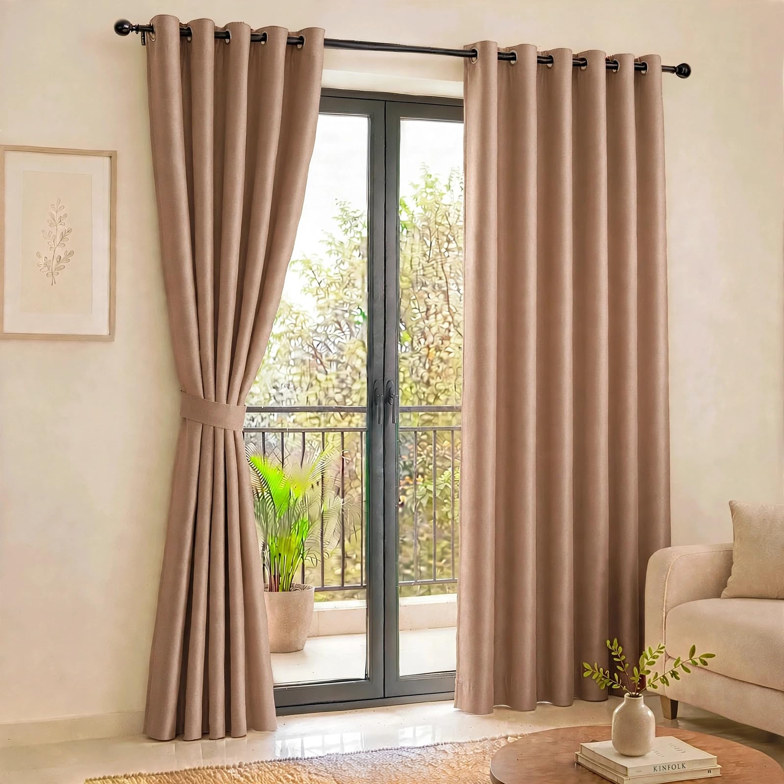 Blackout Curtains - Light Blocking & Noise Reducing -1