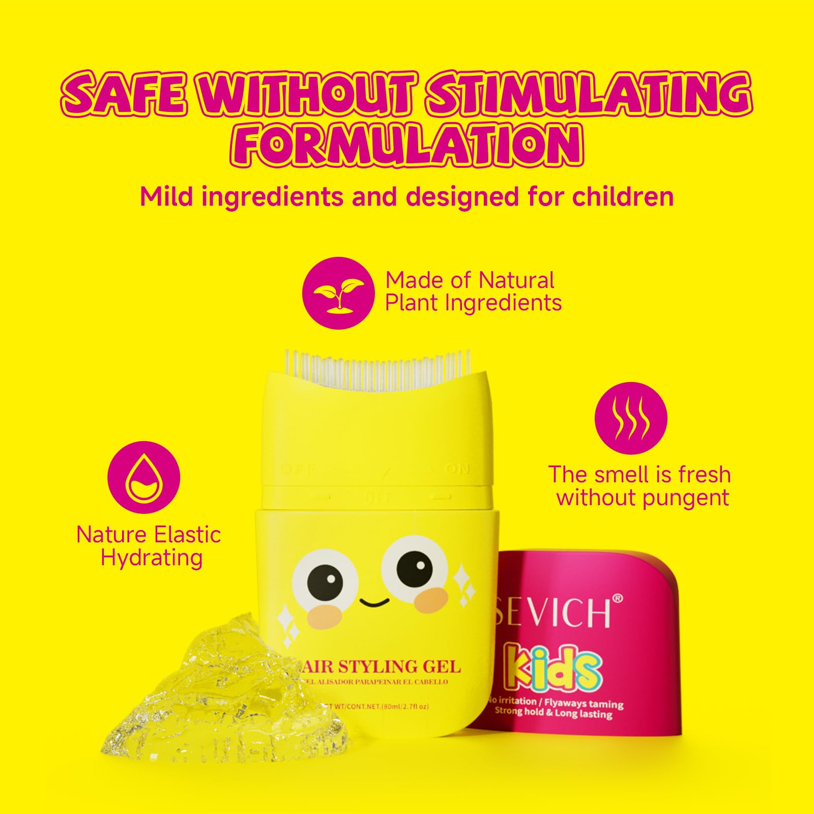 SEVICH Kids Hair Gel for Girls & Boys (Pack of 2) - Image 2