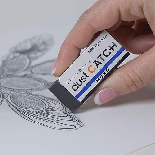 Miniatura 2 de TOMBOW 57334 Borrador Mono Atrapa Polvo, 1 Paquete. Borrador de Diseño Único Atrapa Residuos para Uso Sin Desorden Sin Dañar el Papel