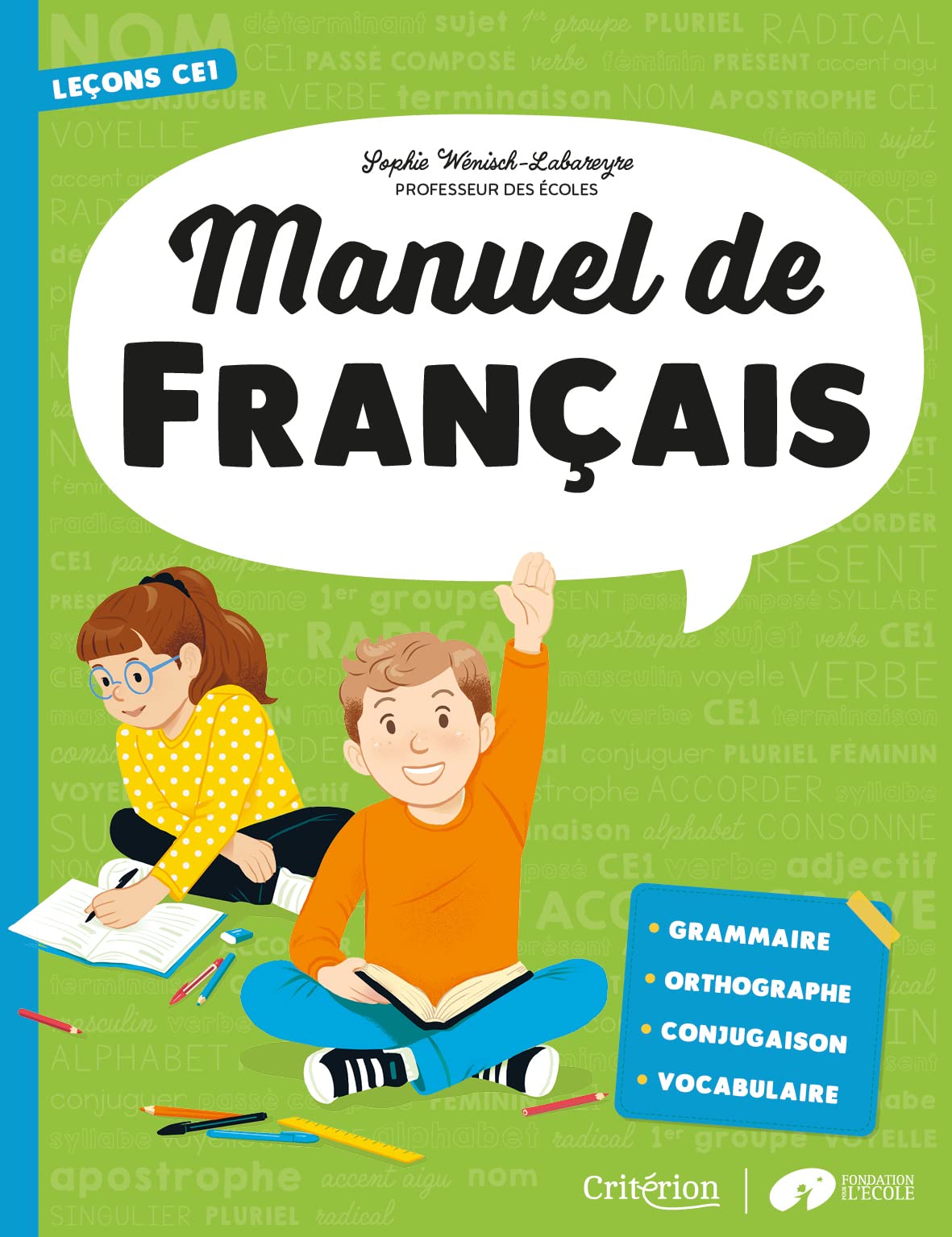 Front cover of the French Language Manual for CE1 Level