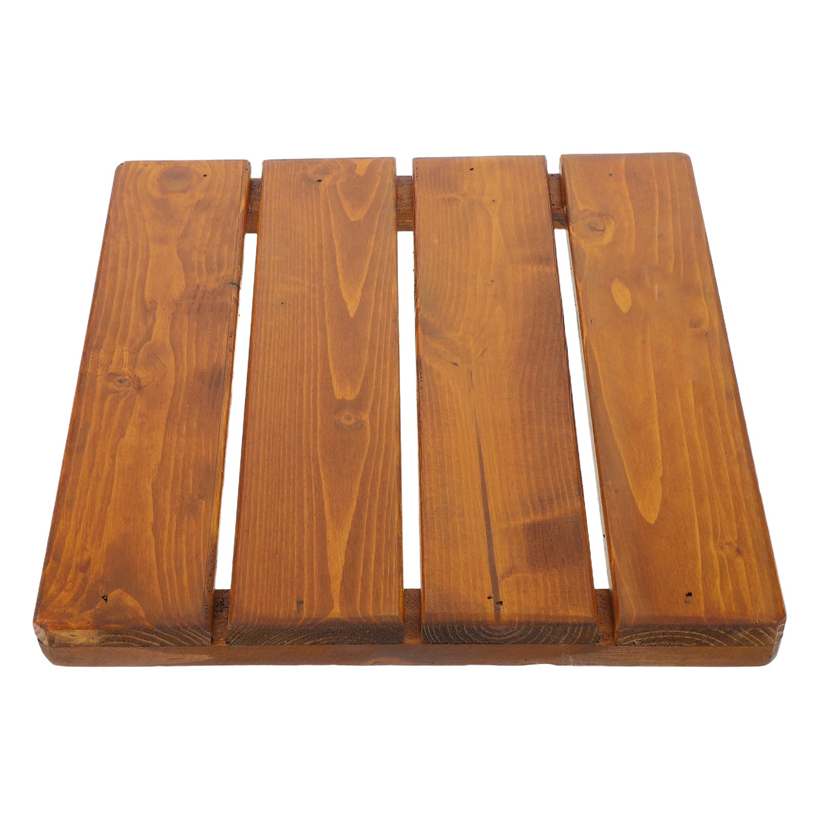 Tapis de salle de bain en bois SHINEOFI antidérapant avec structure innovante