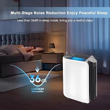 Whole-House Dehumidifier, 20L/Day, 35m² (377 sq ft) Coverage, Smart App Control (2.4GHz & 5GHz), 280W Energy-Saving, Quiet Operation, Continuous Drainage, Portable with 360° Wheels