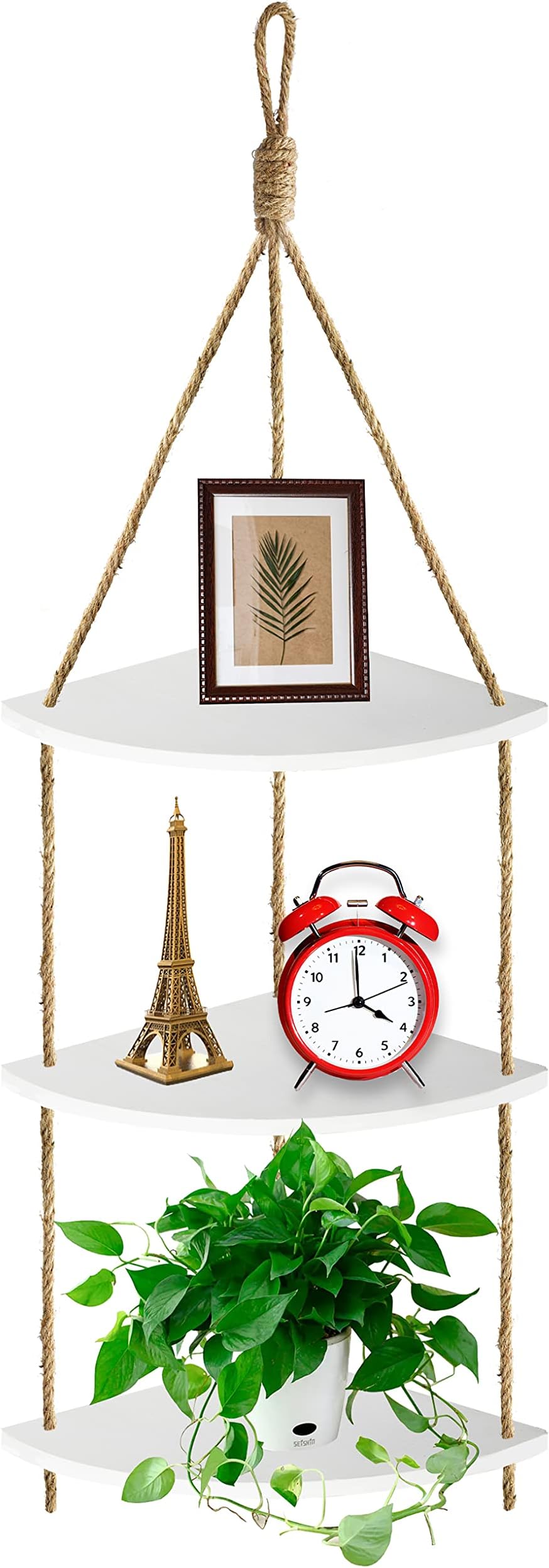 Macrame Wall Hanging Shelf 2 Tier Plant Shelf Plant