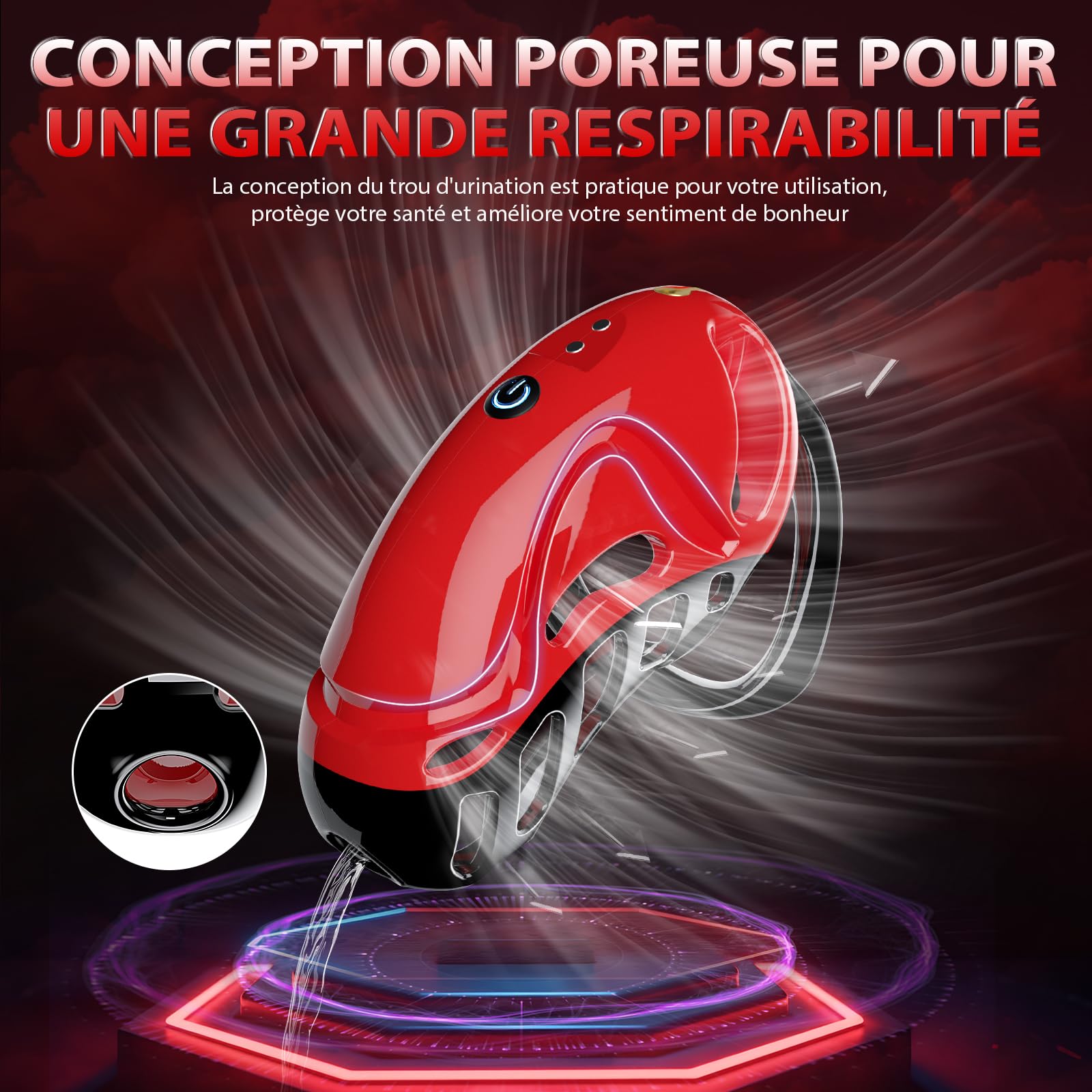 Cage de Chasteté Pénis Sex Toýs homme - Bondage SM avec Ceinture de Chasteté avec 5 Tailles Anneaux de Pénis 2 clés 1 serrure, Cock Chastity Cage Amovibles pour Empêcher L'érection Sex Toýs Couple