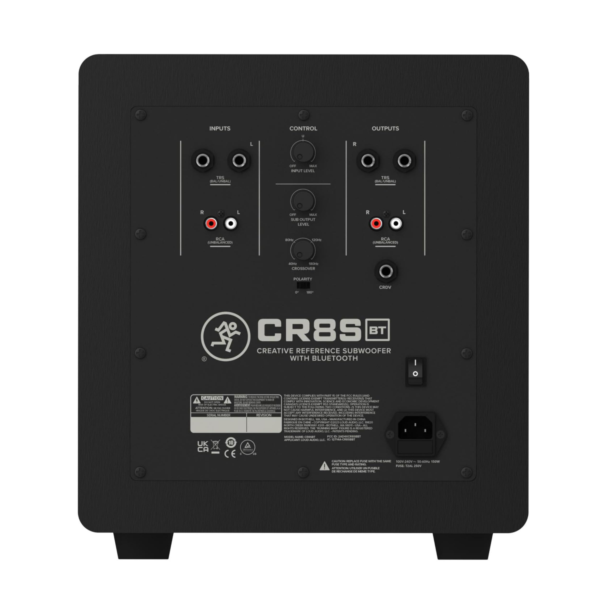 Mackie CR8SBT Caisson de graves 8" amplifié Bluetooth® avec télécommande