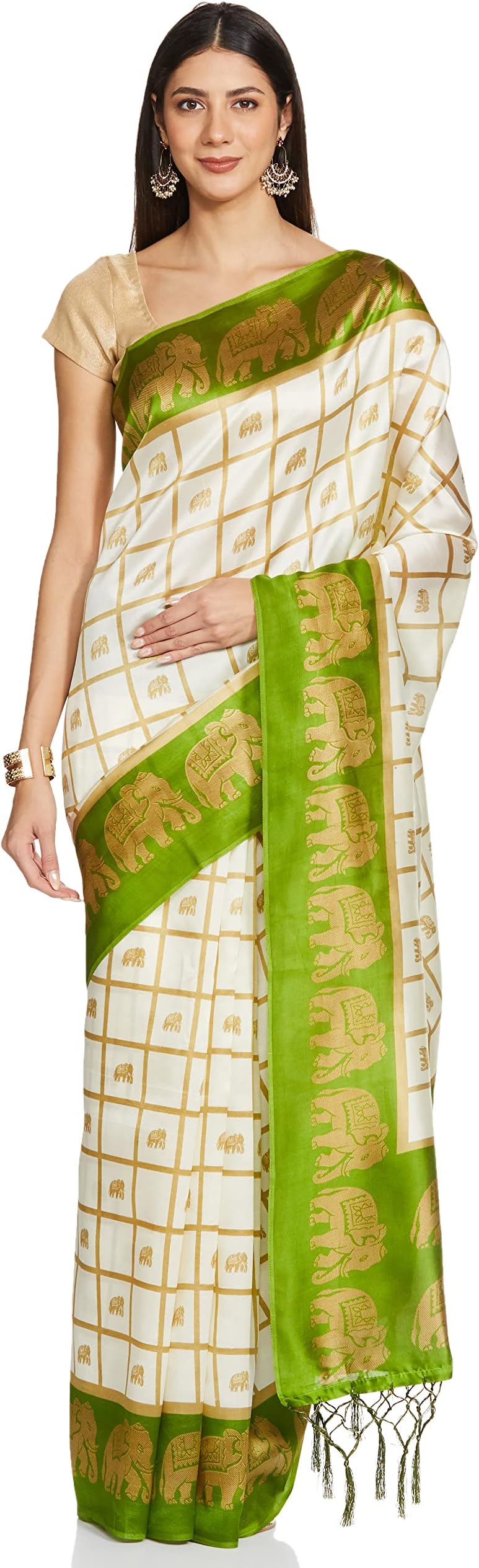 ANNI DESIGNER Art Silk with Blouse Piece Saree