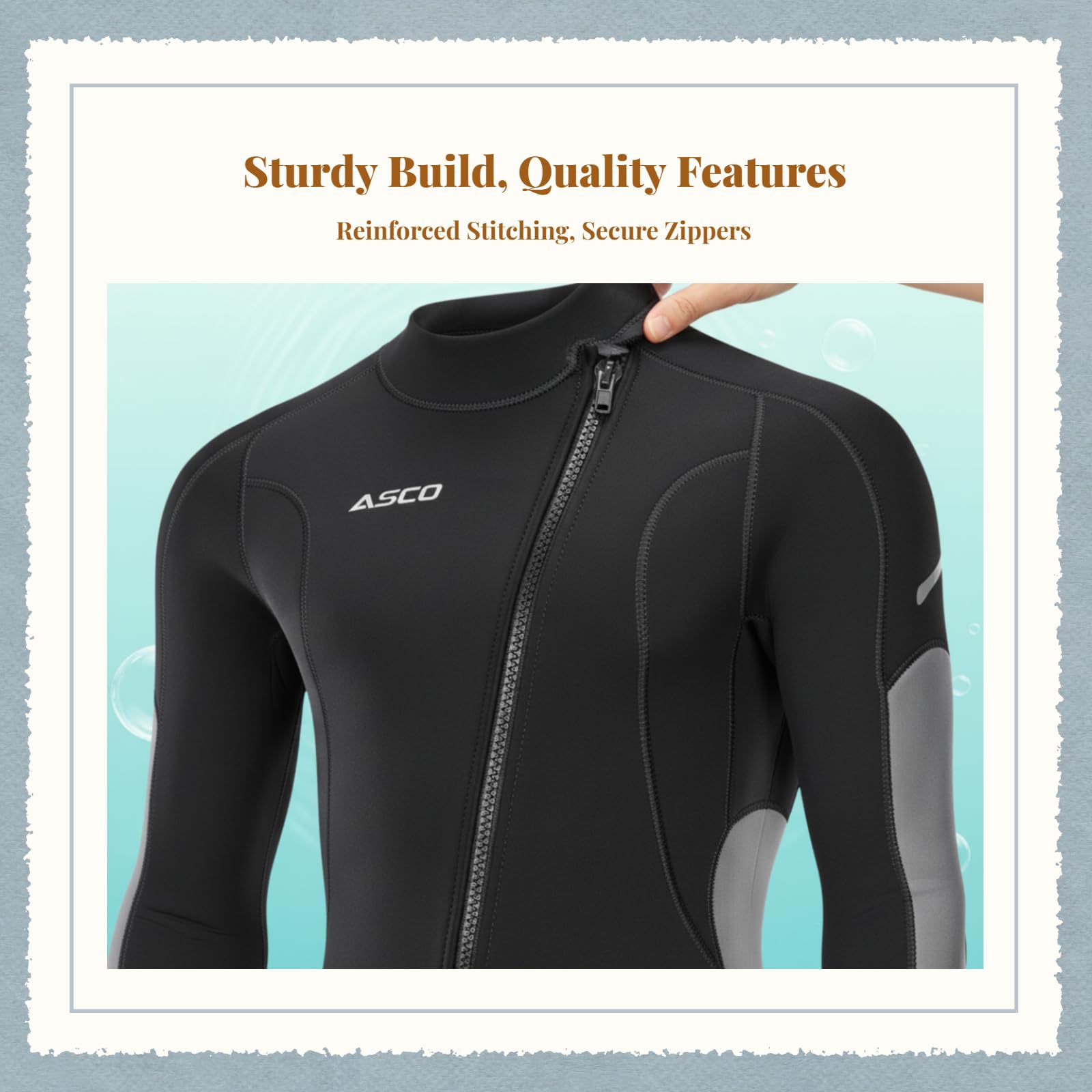 Tuta Muta per Uomo con Materiale in E Nylon per Isolamento Termico E Comfort Durante Il Nuoto con Struttura Flessibile per Movimenti Ottimali Adatta, Color to 14, XXL