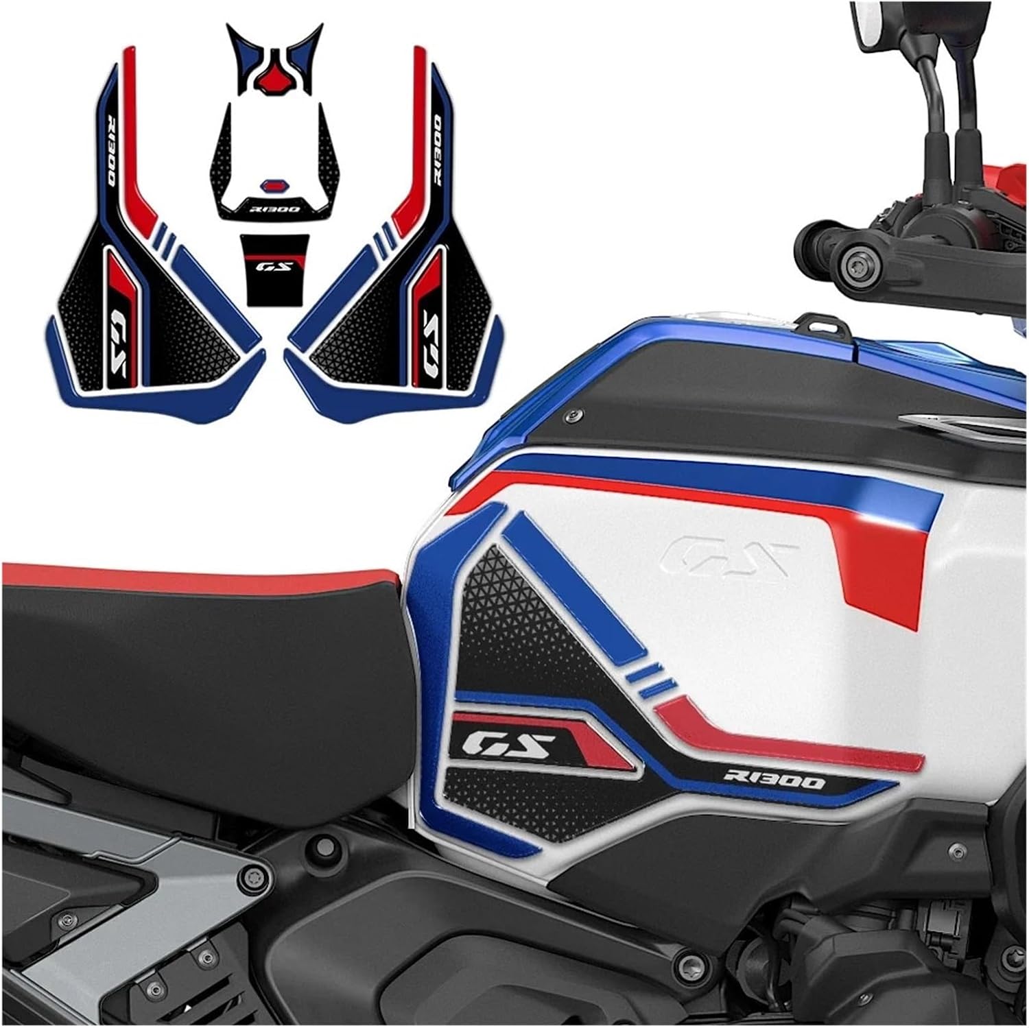 Motorcycle Tank Sticker Motorcycle Tank Grips For B&M&W R1300GSA R R1300GS 1300 GS ADV Fuel Tank Pads R1300 GSA Adventure 3D Decals 2025