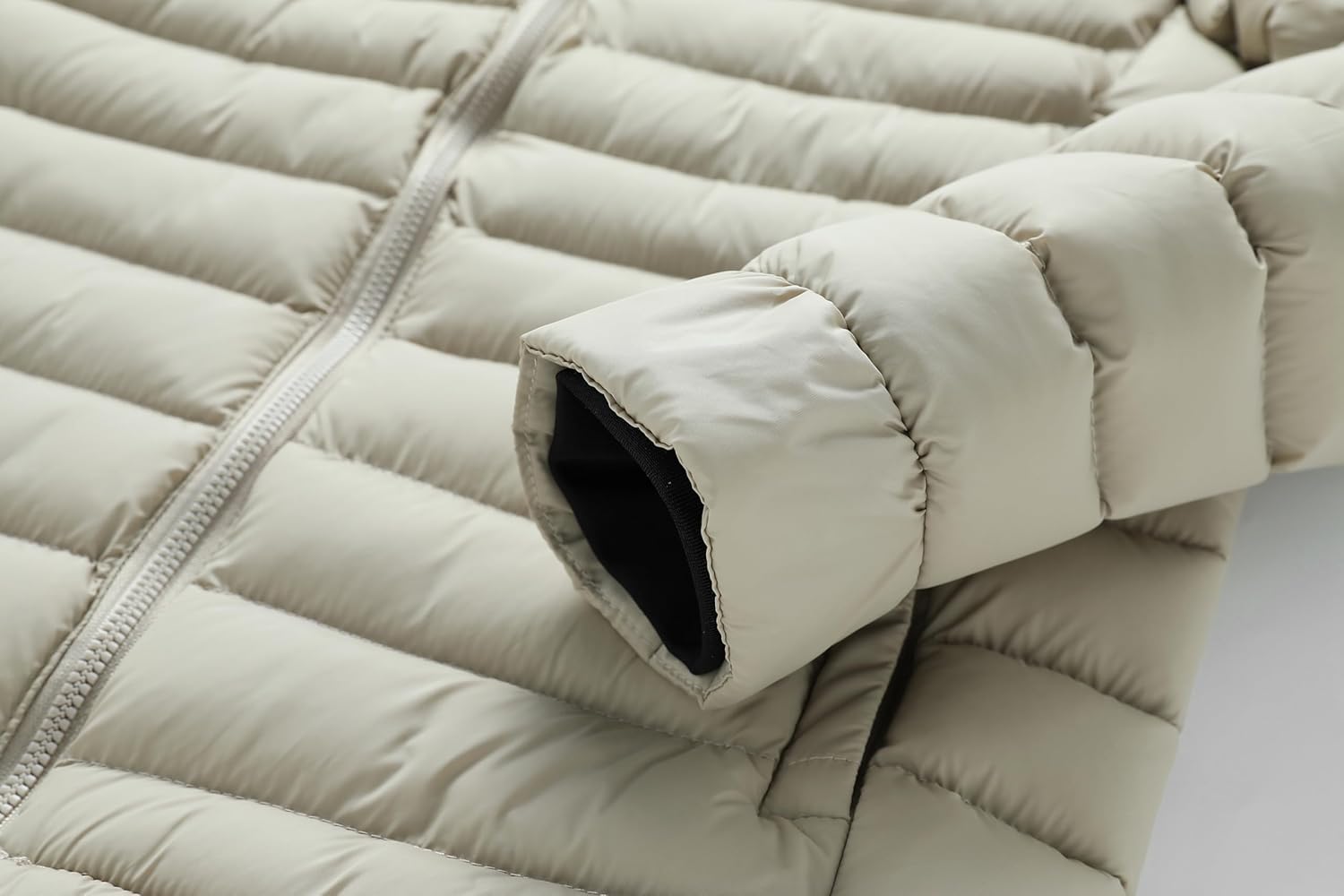 Men's and women's autumn and winter solid color removable hat zipper thickened windproof warm imitation down jacket