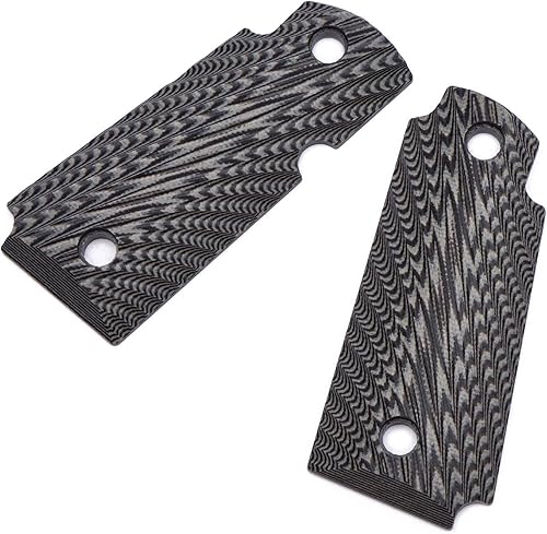 Miniatura 8 de BESTWEST Puños G10 personalizados para Kimber Micro Carry 380 ACP G10 con Ambi, textura agresiva OPS Starburst 6 opciones de color