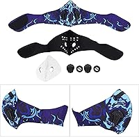 Vista 3 de Deportes al aire libre Ciclismo Máscara de polvo de media cara con 2 filtros de carbono Esquí viento