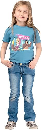 Miniatura 6 de Masha and the Bear You Never Catch Me T-Shirt, Masha Riding Tricyle Graphic, lavable a máquina
