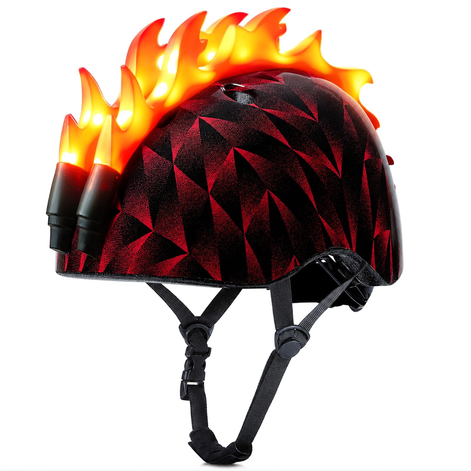 Toddler Bike Helmet with LED Lights for Boys 2-12 Years