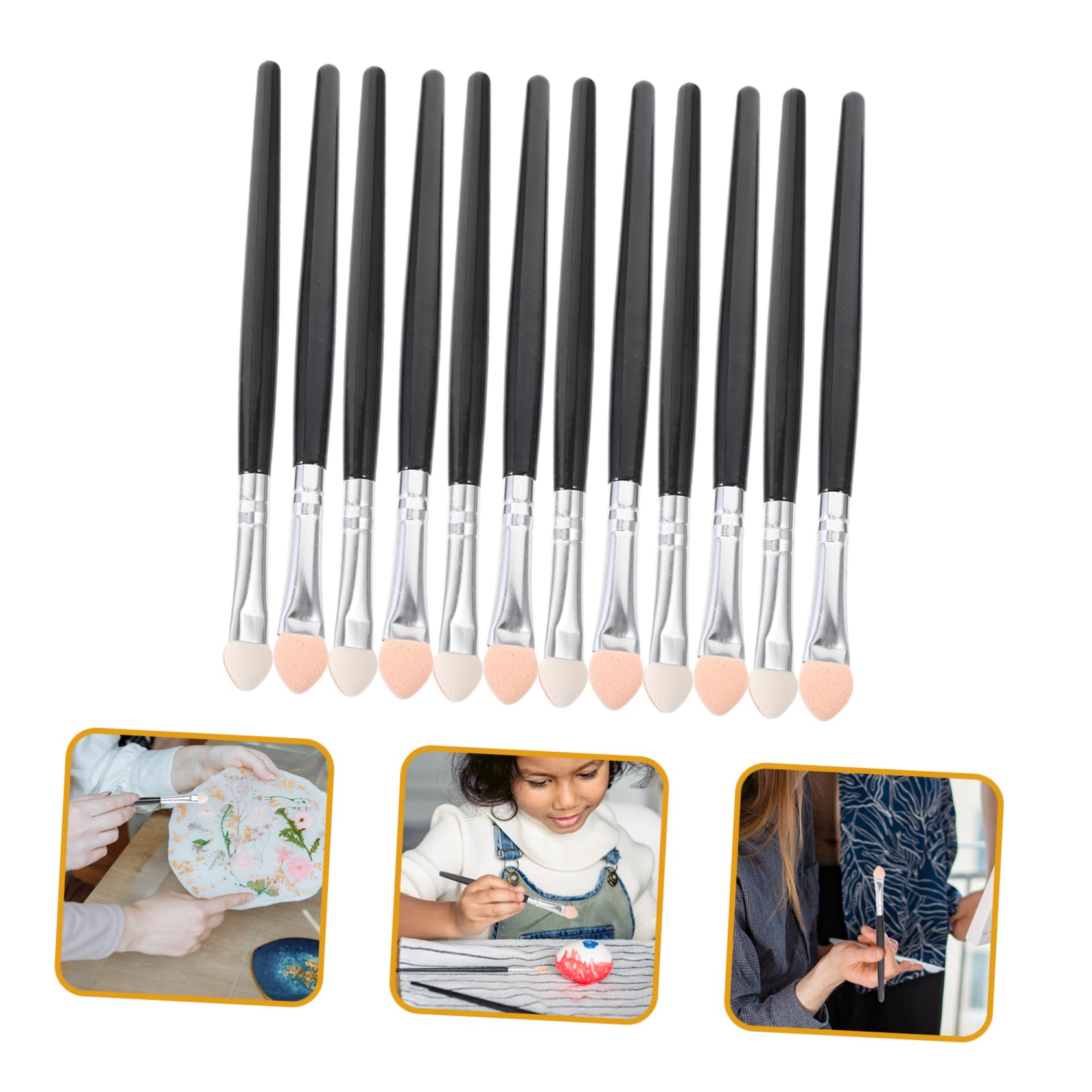 NUOBESTY 240stücke Teiliges Schwamm-malwerkzeugen Für Kreative Graffiti-Kunst Zum Von Farben Ergonomisches Design Für Komfortable Handhabung Und Einfache Für Pastellmalerei Und