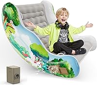 Crakrora Sensory Chair for Kids with Autism & ADHD: Inflatable Rocking Cloud Rocker for Ages 3-8, Sensory Toy for Coordination & Self-Regulation