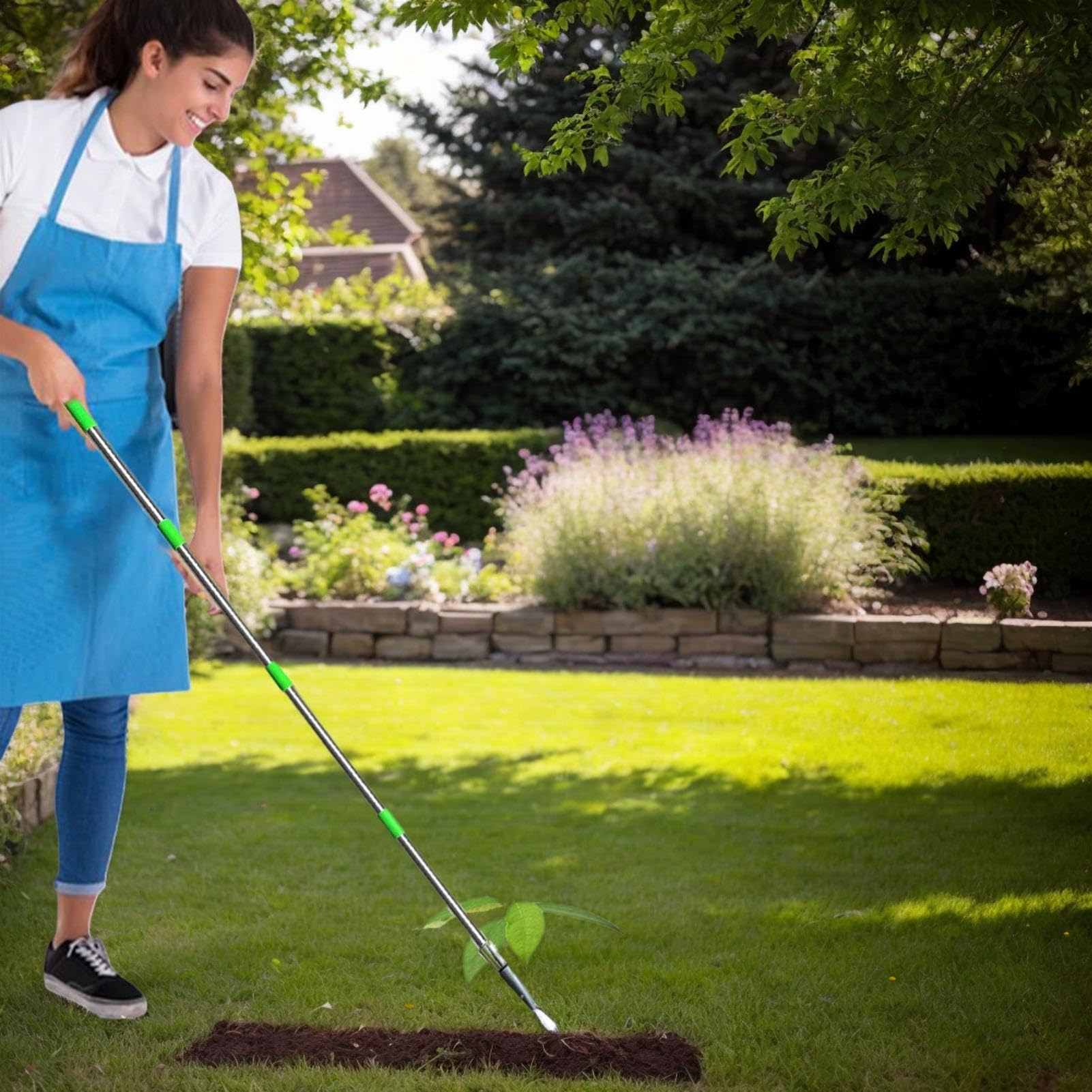 Herramienta de deshierbe de jardín, herramienta de deshierbe de mano | azada de jardín para deshierbar - Herramienta multifuncional de pala de jardín, herramienta portátil para jardín de mano para