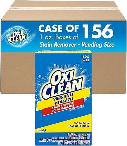 OxiClean 5165500 Versátil Quitamanchas Vend-Box 1-Carga 1oz Caja 156Cartón