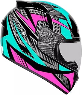 Capacete Moto Feminino Ebf Esportivo New Spark Flash Preto Tifany