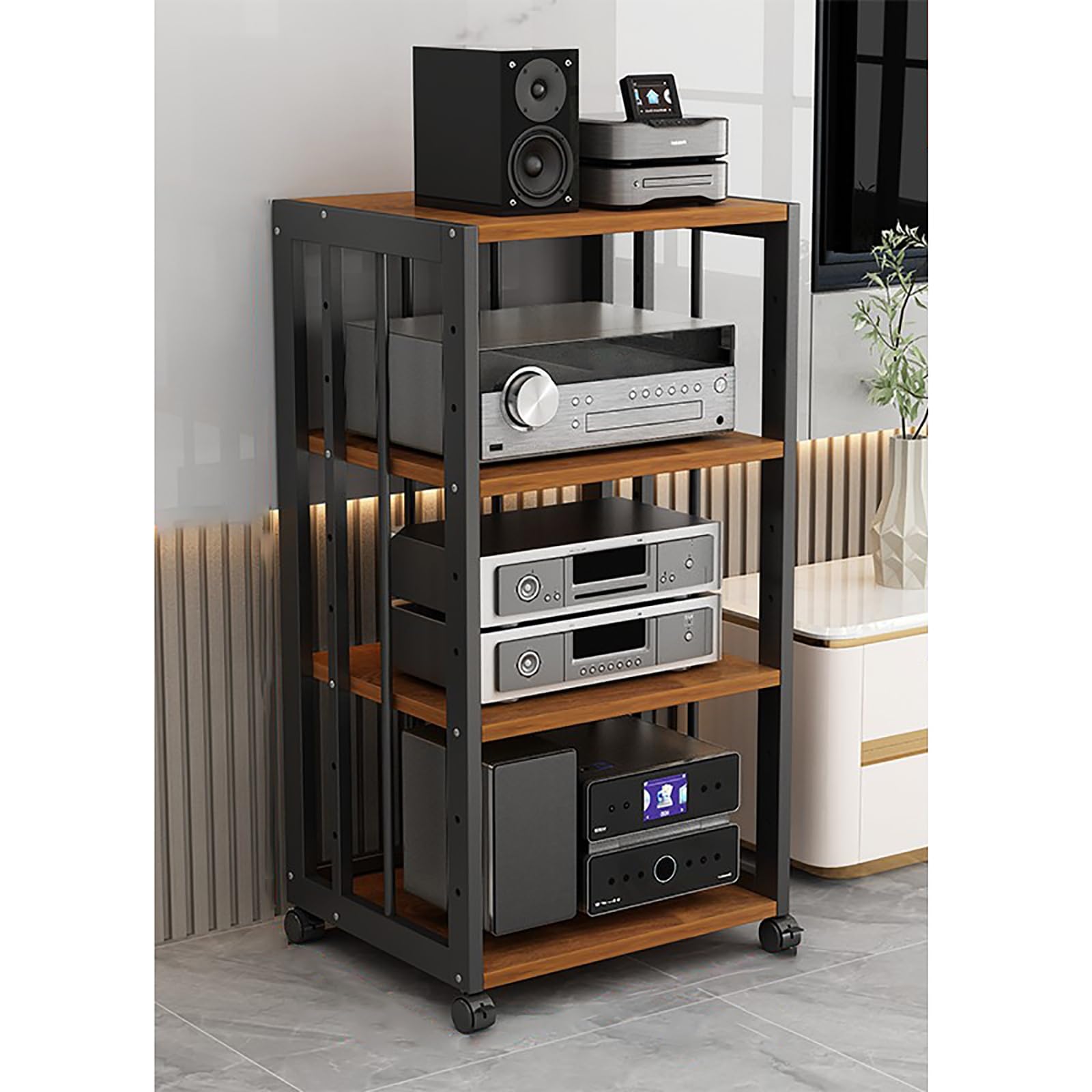 Support audio sur pied à hauteur réglable pour en finir avec le désordre