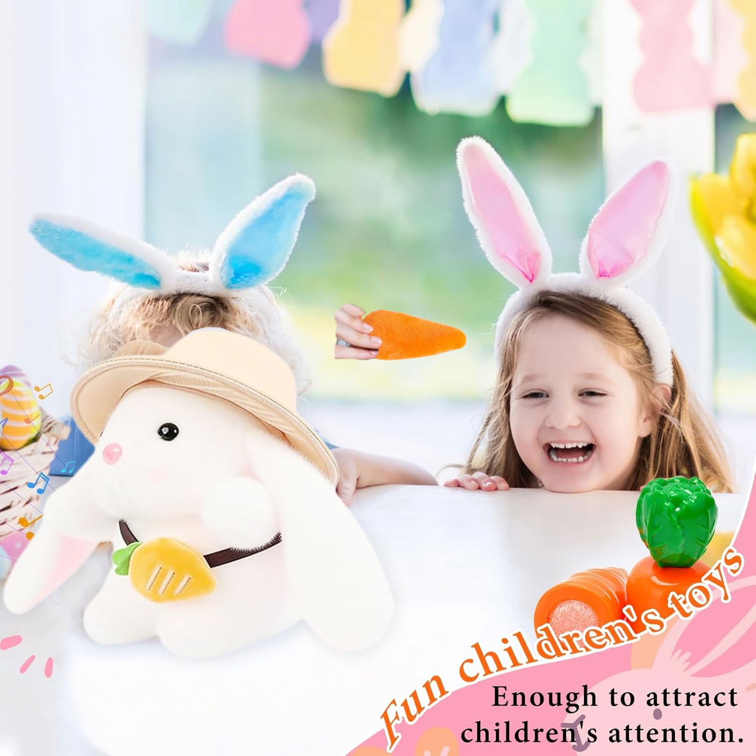 MyrkalaToy Plush Bunny, 22 cm cute rabbit plush toy - Image 3