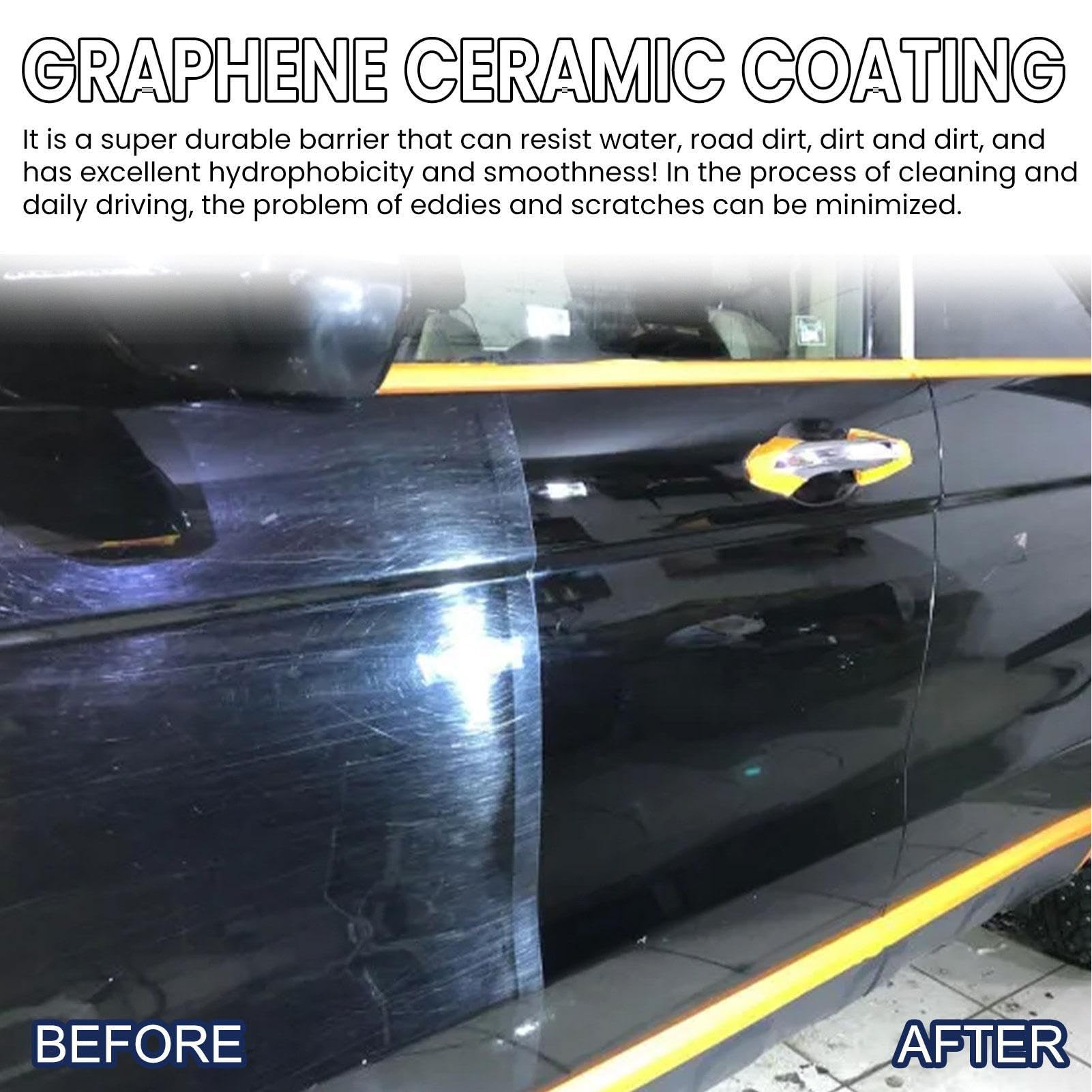 Graphene Car Coating, Profesjonalna powłoka ceramiczna, 2,3 uncji Konserwacja Koła Profesjonalny zestaw wodoodporny grafen Anti UV do owiewki samochodowej
