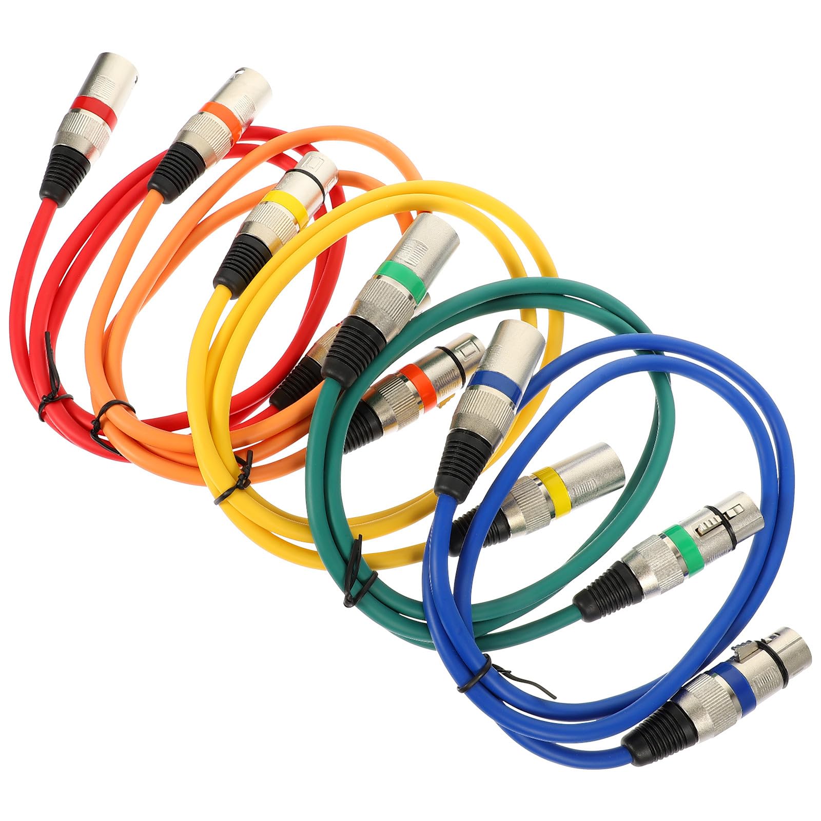 Xlr Verbindung 1m 5 Stück Kupfer Stecker Buchse Mikrofonkabel Pvc