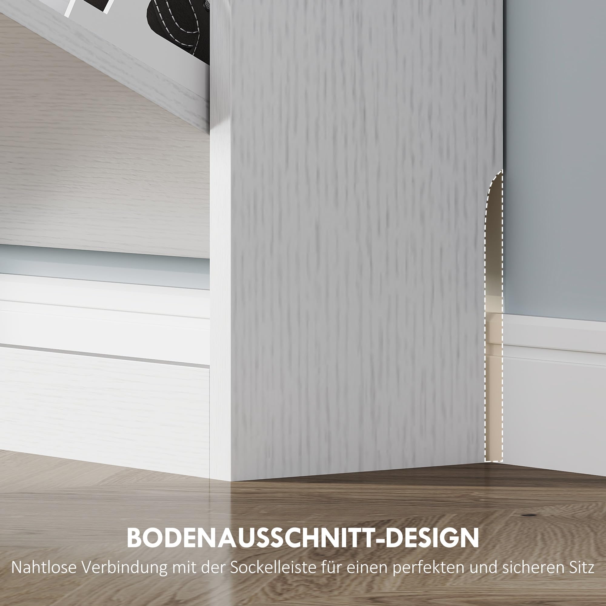 HOMCOM Schuhschrank mit 3 Klappen Schmal für 9-12 Paare 80x17x108 cm Weiß | Schuhregal, Schuhkipper, Schuhkommode