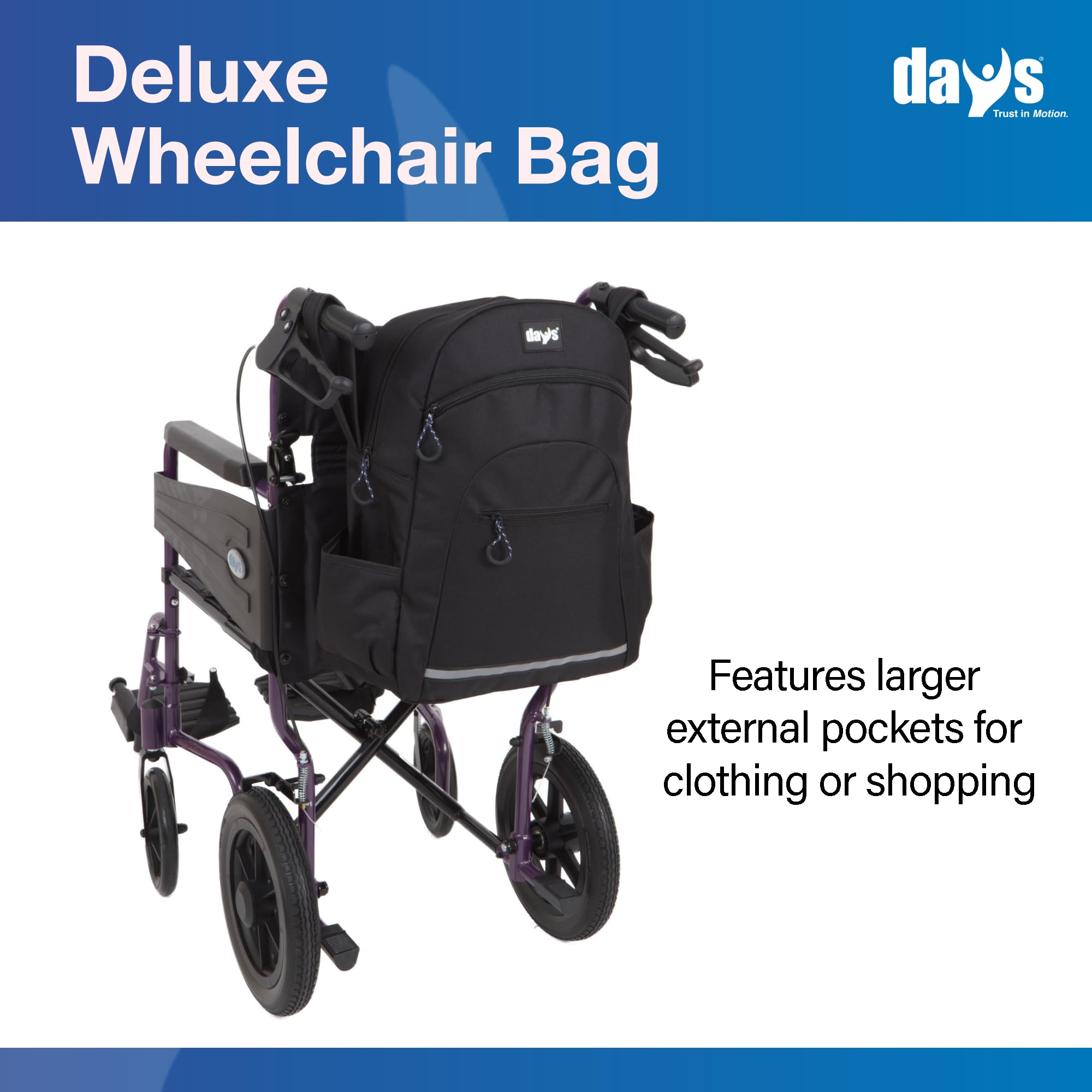 Homecraft Deluxe - Mochila para silla de ruedas