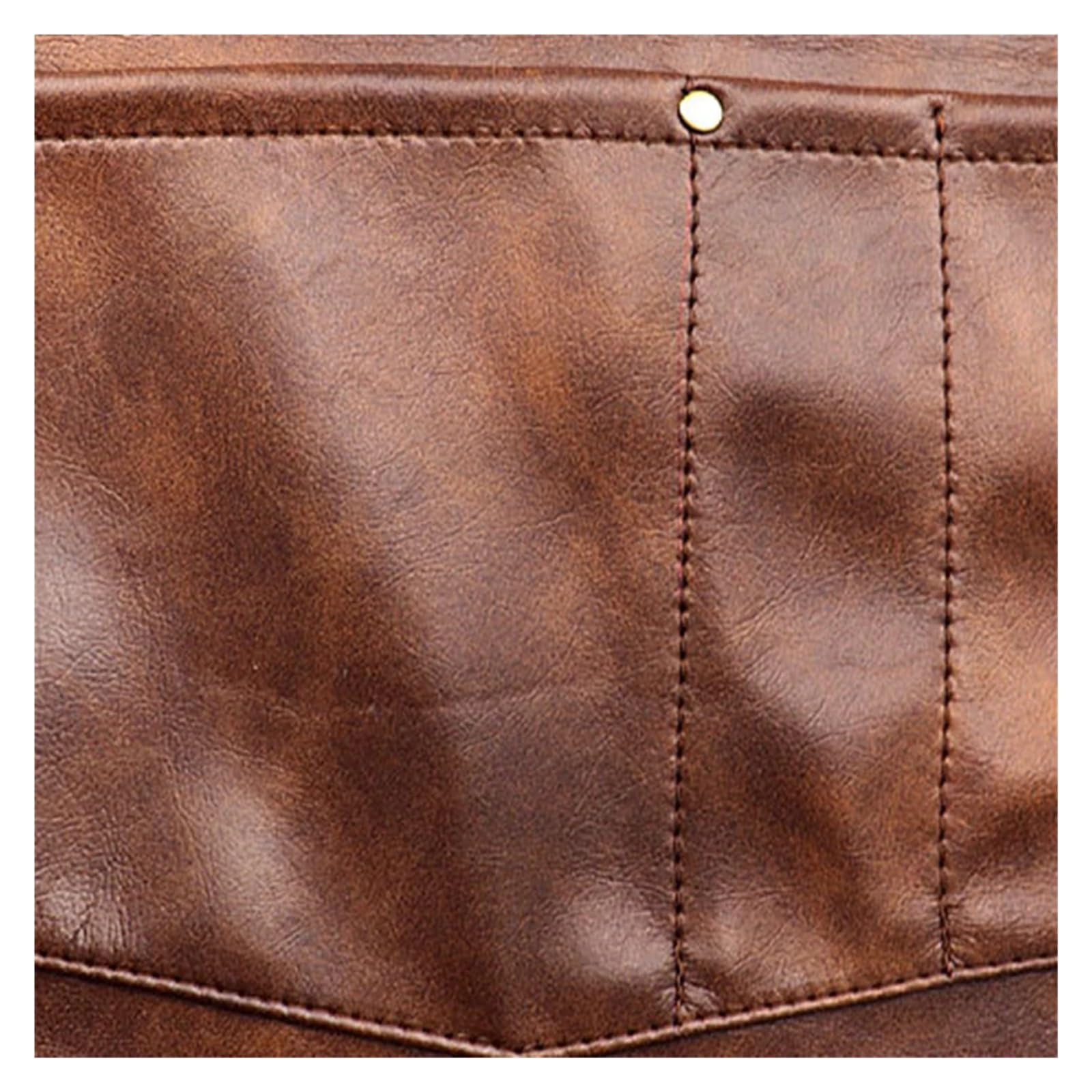 delantal cocina Delantales de cuero, delantal vaquero profesional peluquería for hombres, salón barbería, Retro, múltiples bolsillos, teñido y corte pelo