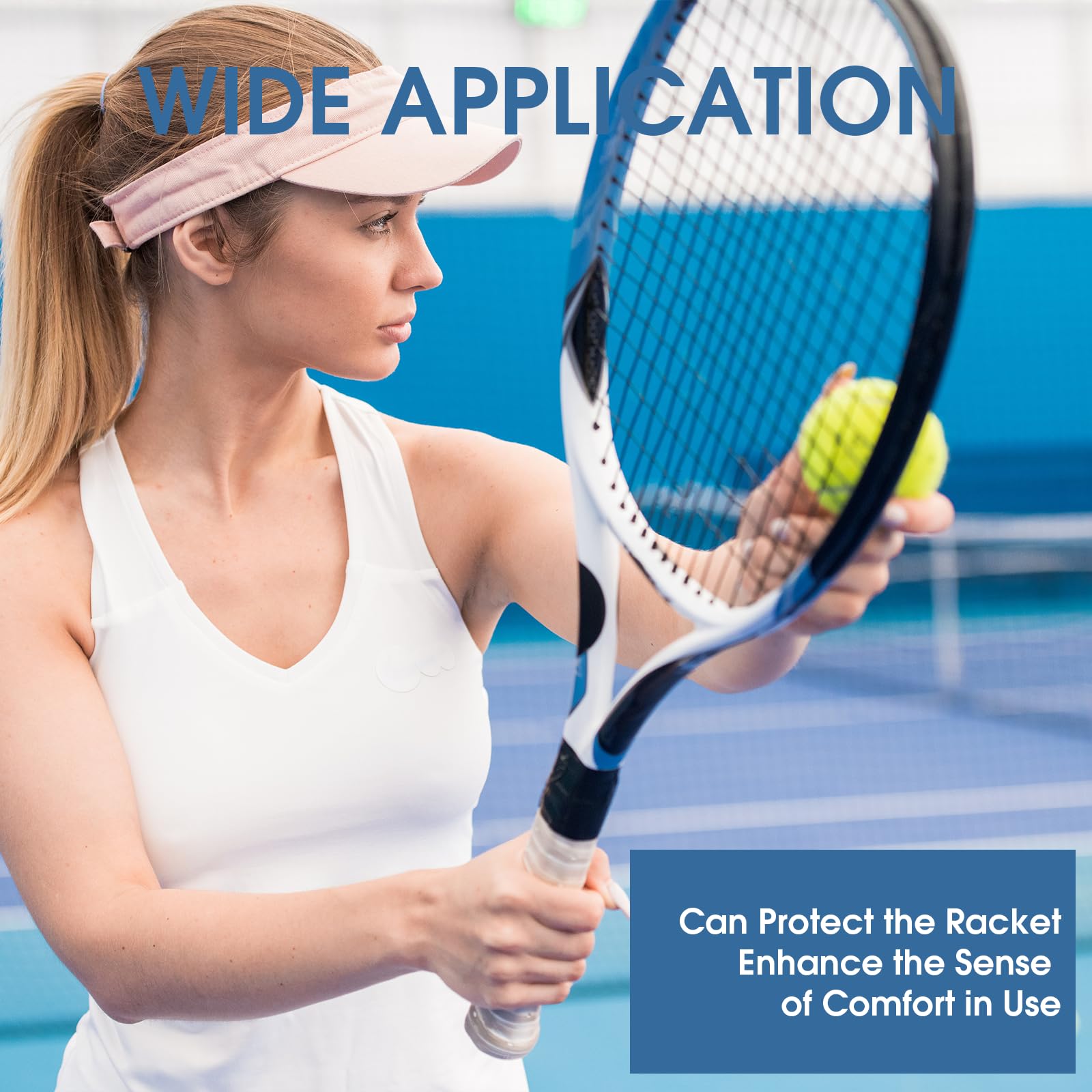 Tenis Power Touch Overgrip Anti Slip Bádminton Lote de 8 agarres para raqueta