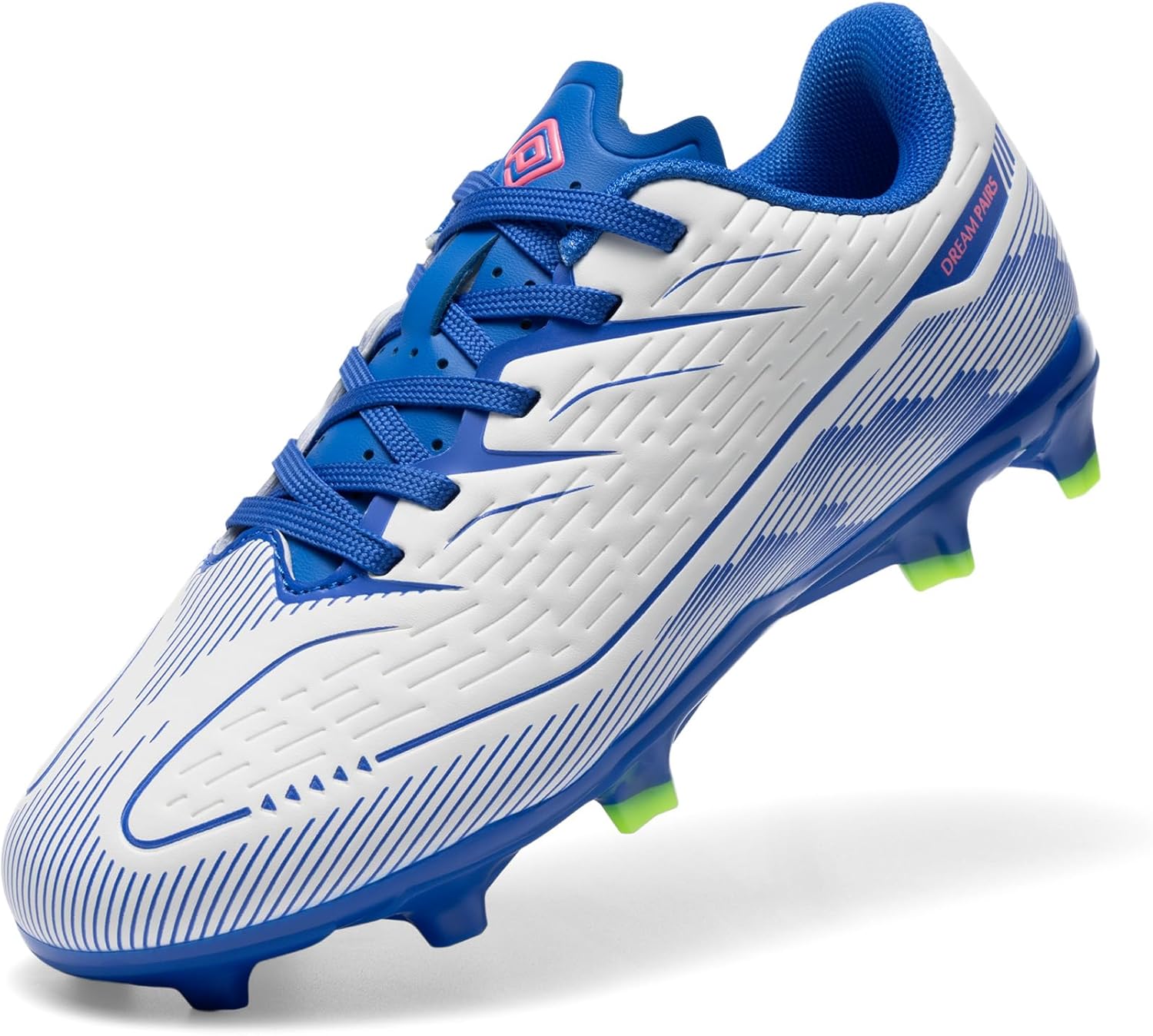 DREAM PAIRS Kids Multi Ground Soccer Cleats with High-Speed Anti-Twist TPU Plate Athletic Football Shoes for Little/Big Kids