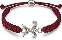 Vista 13 de Pulsera con dije de hockey sobre hierba Sportybella - Ajustable para niñas con dije de palo, joyería regalo para jugadoras, equipos y entrenadores