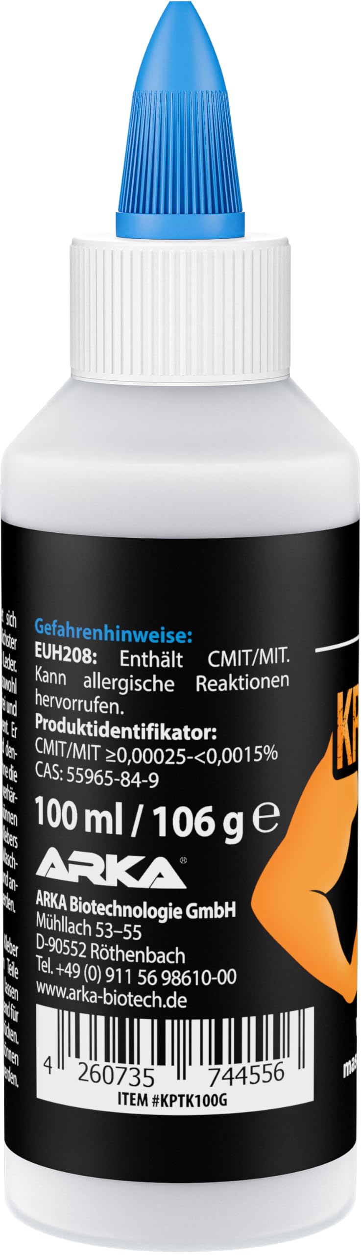 Colle Textile Extra Forte 105 g – Colle Tissu Permanente Résiste Lavage – Transparente Flexible & Sans Solvant – Pour Vêtements Cuir & Couture – KRAFTPROTZ