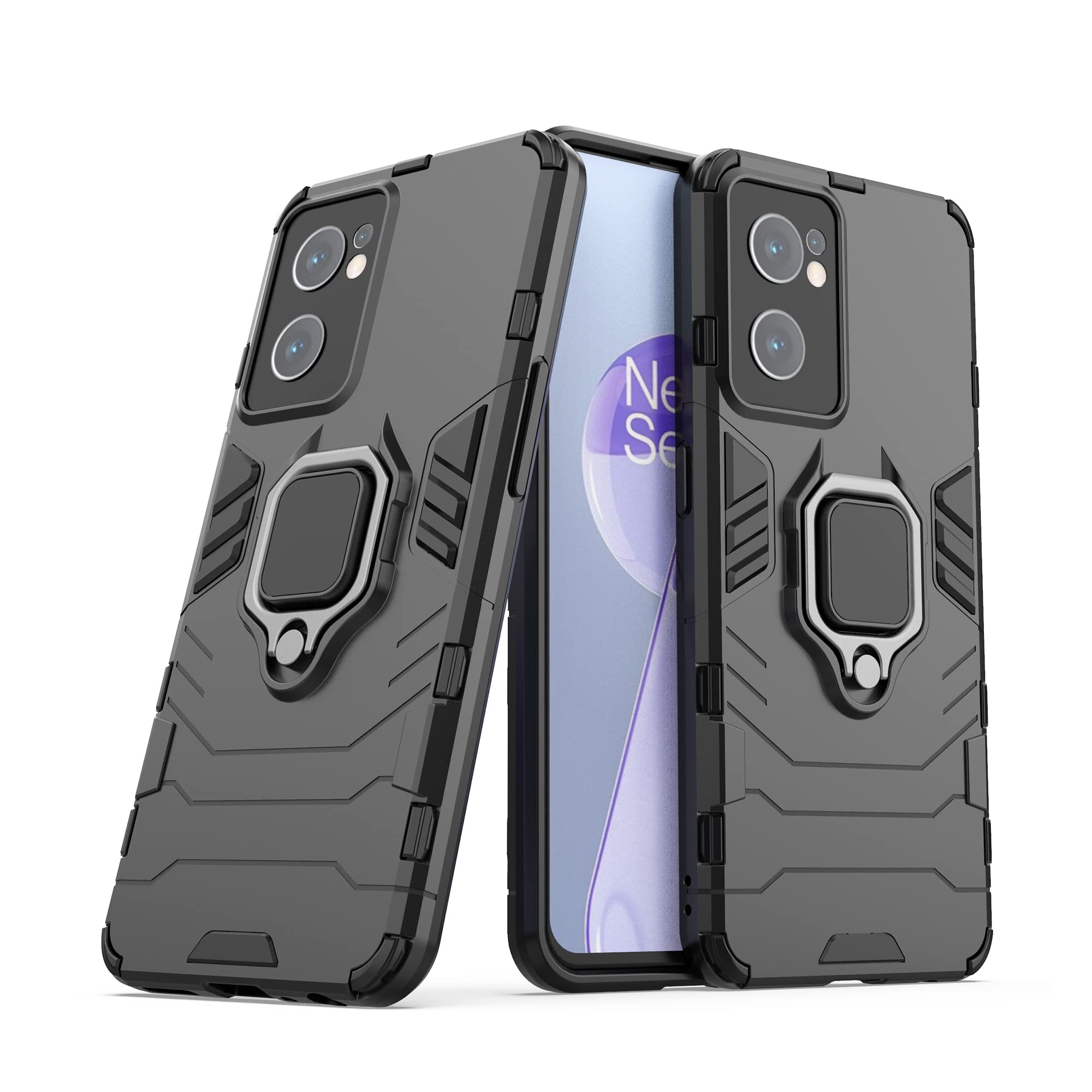 CEDO Rugged Oneplus Nord CE 2 (5G) Defender Case | Rotating Ring Holder & Kickstand in-Built | Military Grade Armor | Bumper Back Cover (Black) (B09WMV3FMN) Amazon Price History, Amazon Price Tracker