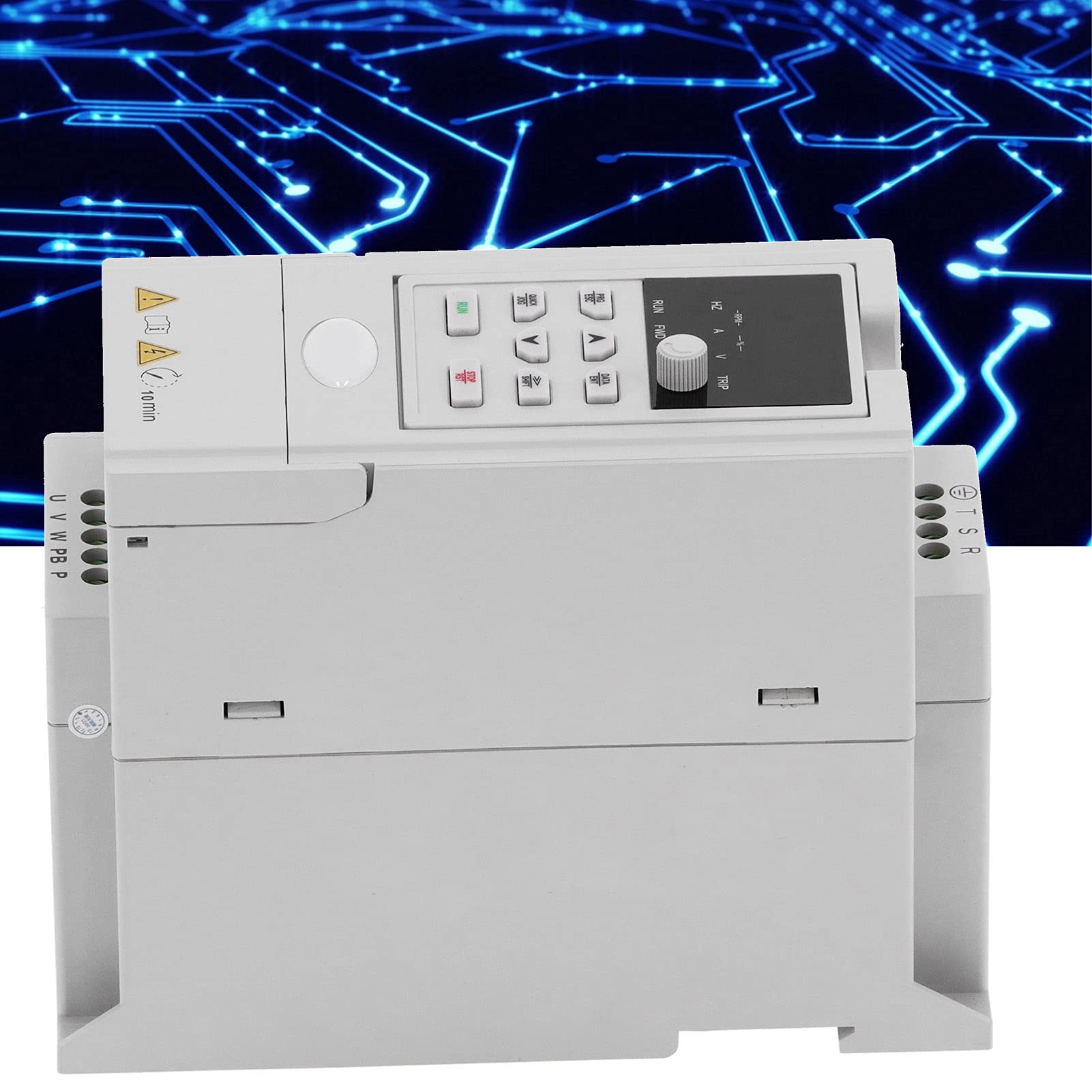 Cocoarm Convertitore di Frequenza ABS Inverter Vettoriale C10 Trifase AC380V480V 2,2kW con Regolazione Automatica PID Controllo V F Protezione Multipla per il Controllo della velocità del Motore di