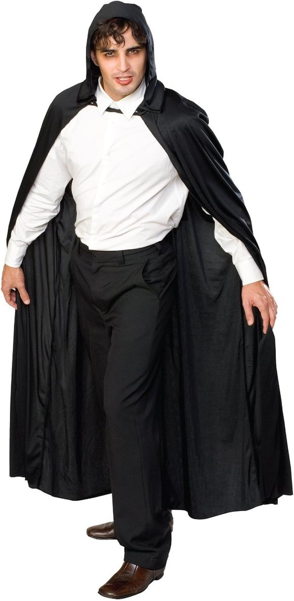 Unisex Hooded Cloak Role Cape Play Costume Full Length Halloween Party Cape