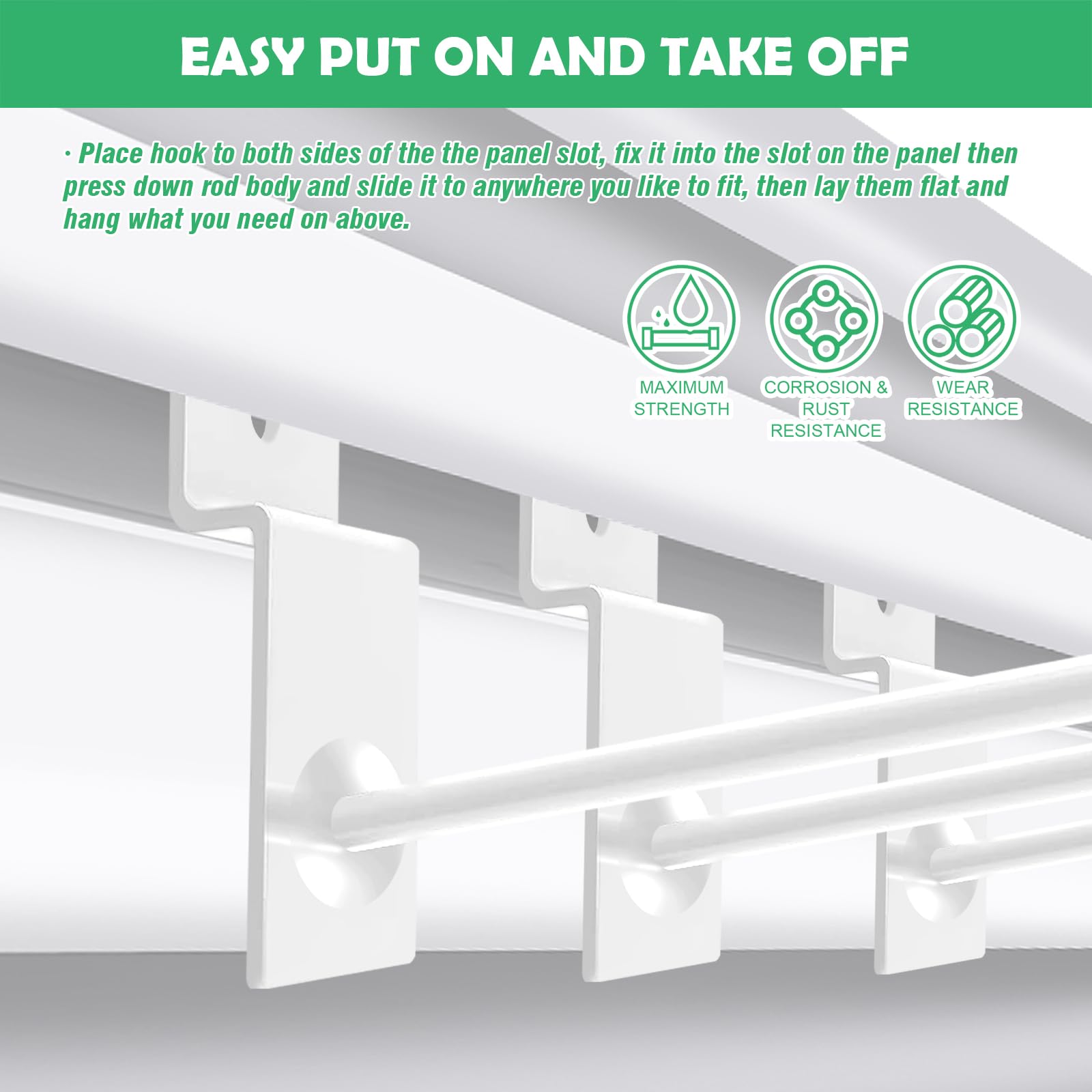 Crochet De Panneau Mural à Lattes De 6 Pouces, 25 Pièces