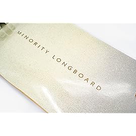 MINORITY Downhill Maple Longboard | 40-inch Drop Trough Deck | Made for Cruising Urban Commuting Ride (Geometry)