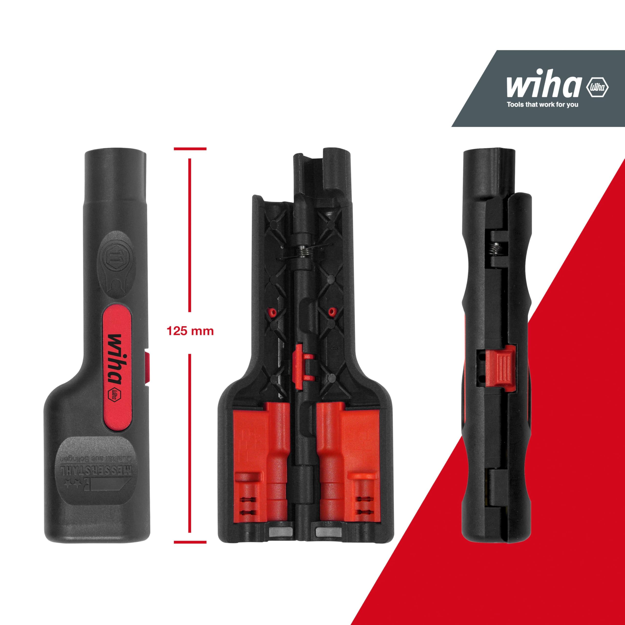 WIHA 44241 - Herramienta para pelado y montaje de cables coaxiales Ref. Z73200306SB