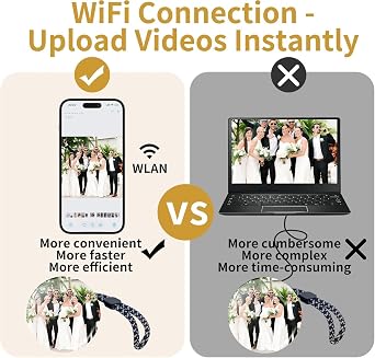 Memory Sphere, Memory Orb, 3D Crystal Ball Video Player Supports WiFi, Uploadable Videos & Photos, Personalized Gift for Couples Anniversary Birthday Valentine's Day Wedding