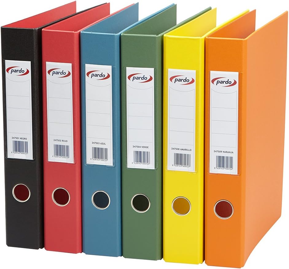 Taupe – Filing Plastic Rings 4/40, Foolscap Folio Orange