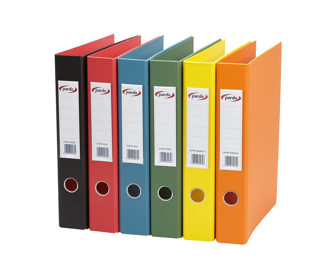 Taupe - Folder Plastic, Eyelet 2/40, Foolscap Folio Orange - Image 3