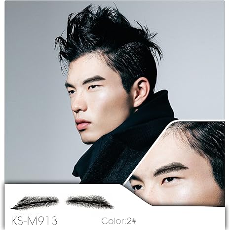 Amazon Neitsi ネイティス 付け眉毛 つけまゆげ 人毛 ウィッグ 髪製眉毛 まゆ 手植え 眉 手作り本物 コスプレ 仮装 1セット M913 2 変身アクセサリー おもちゃ