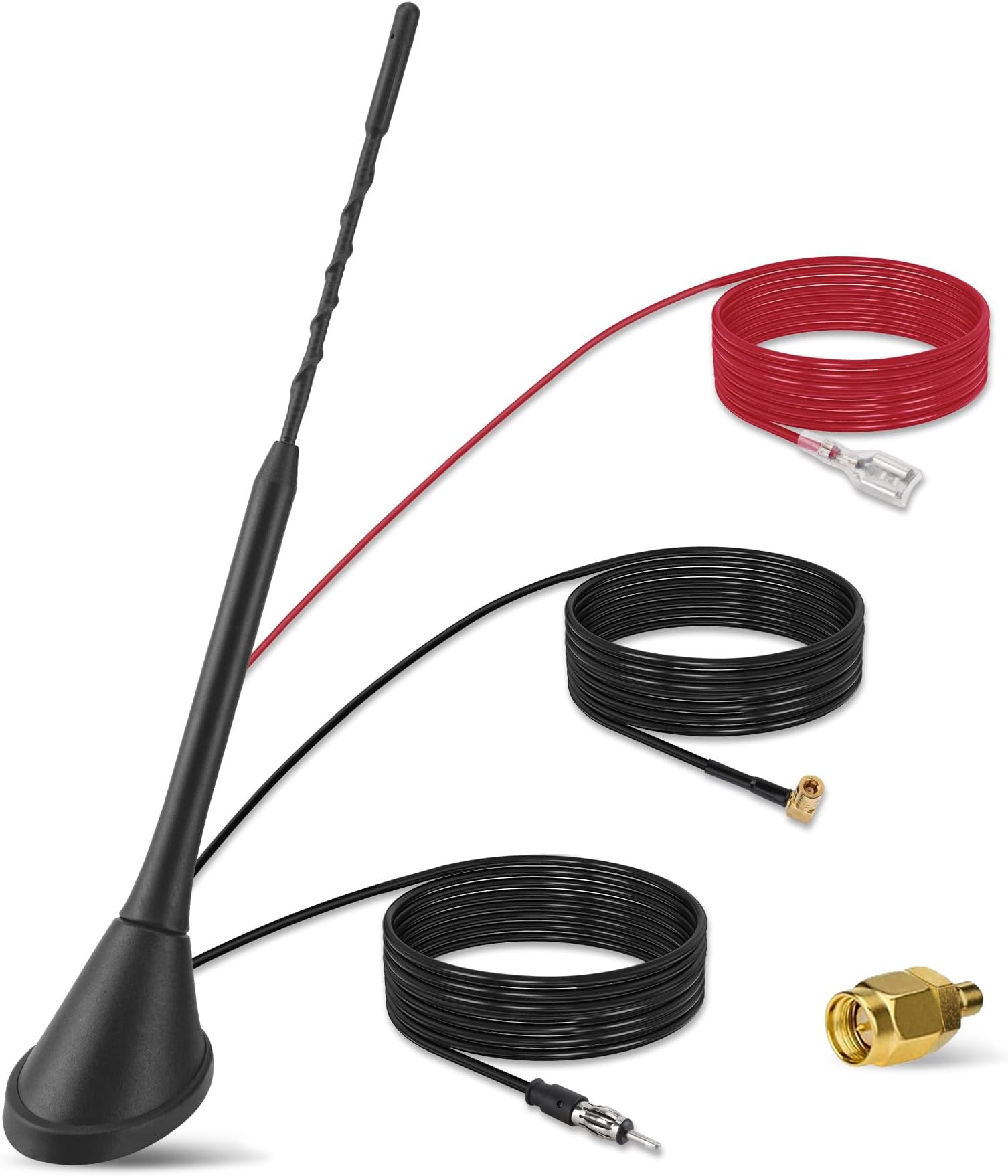 Amplificatore Antenna Auto FM/AM DAB - Adattatore DIN A SMA, 12V, Per Autoradio - Foto 9