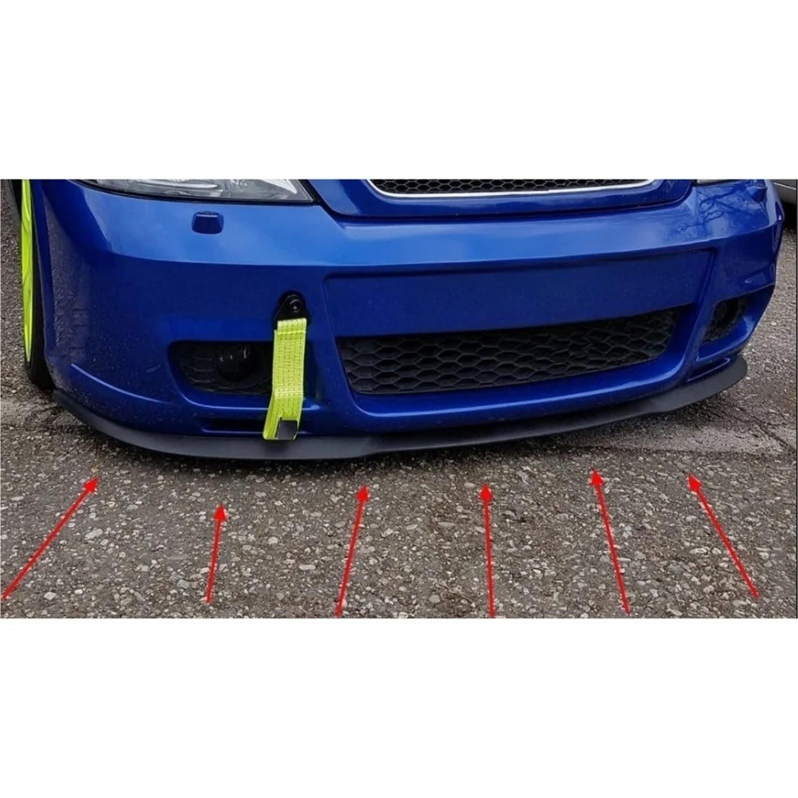 Auto Labbro Spoiler 3 Pz Spoiler Anteriore Labbro Del Paraurti Body Kit Sport Tuning Protezione Per Opel Per Astra G
